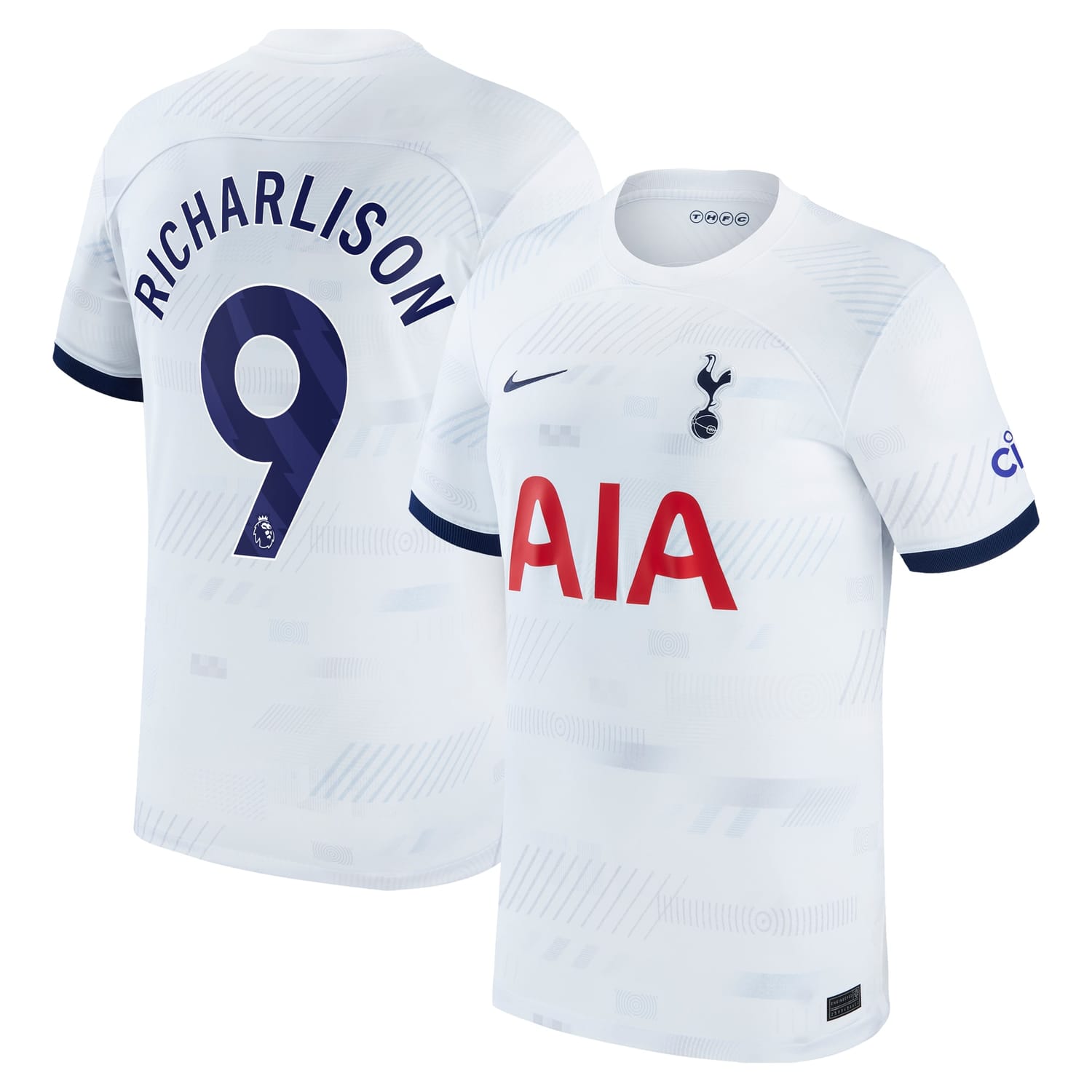 Premier League Tottenham Hotspur Home Jersey Shirt White 2023-24 player Richarlison printing for Men