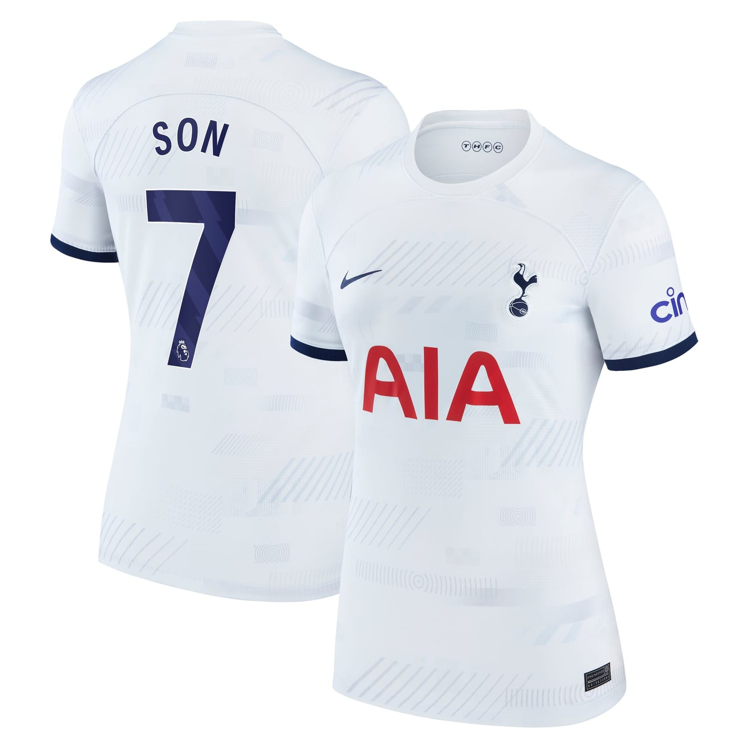 Premier League Tottenham Hotspur Home Jersey Shirt White 2023-24 player Son Heung-Min printing for Women