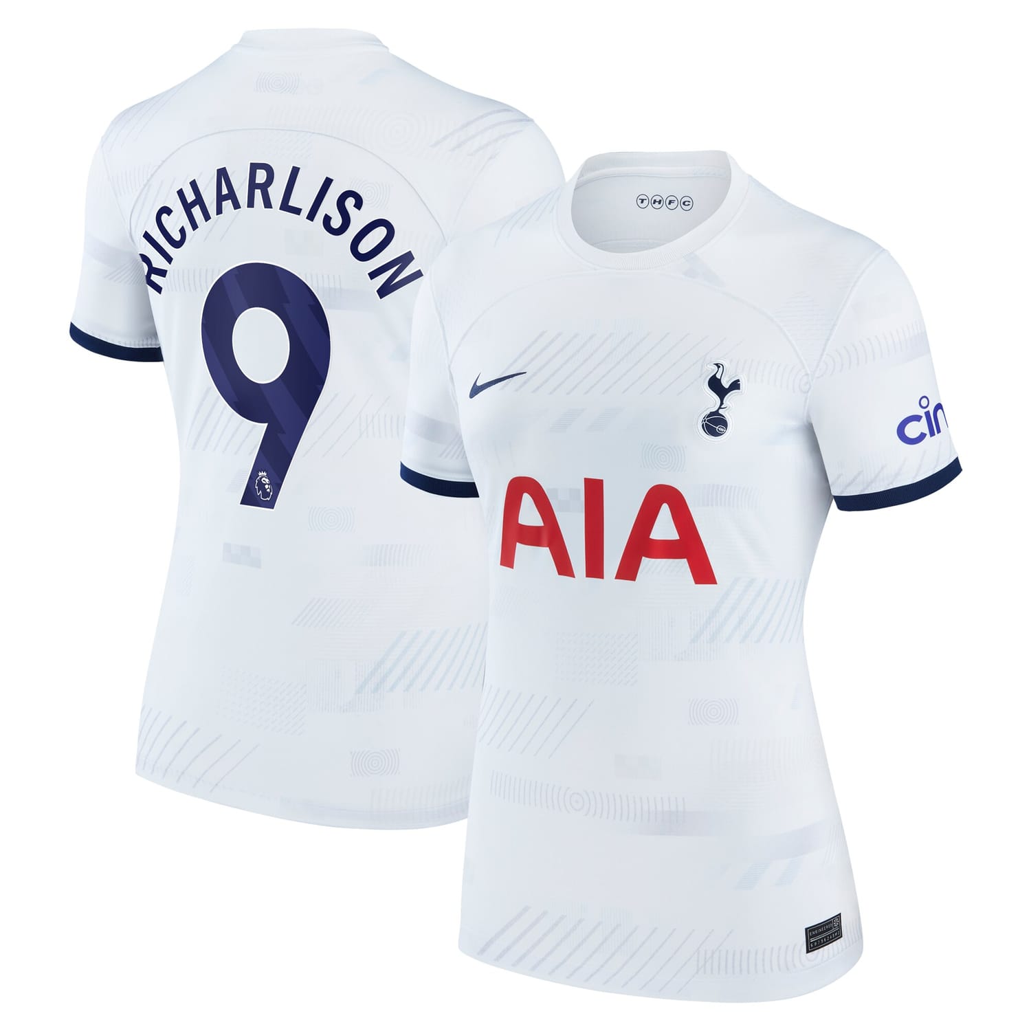 Premier League Tottenham Hotspur Home Jersey Shirt White 2023-24 player Richarlison printing for Women