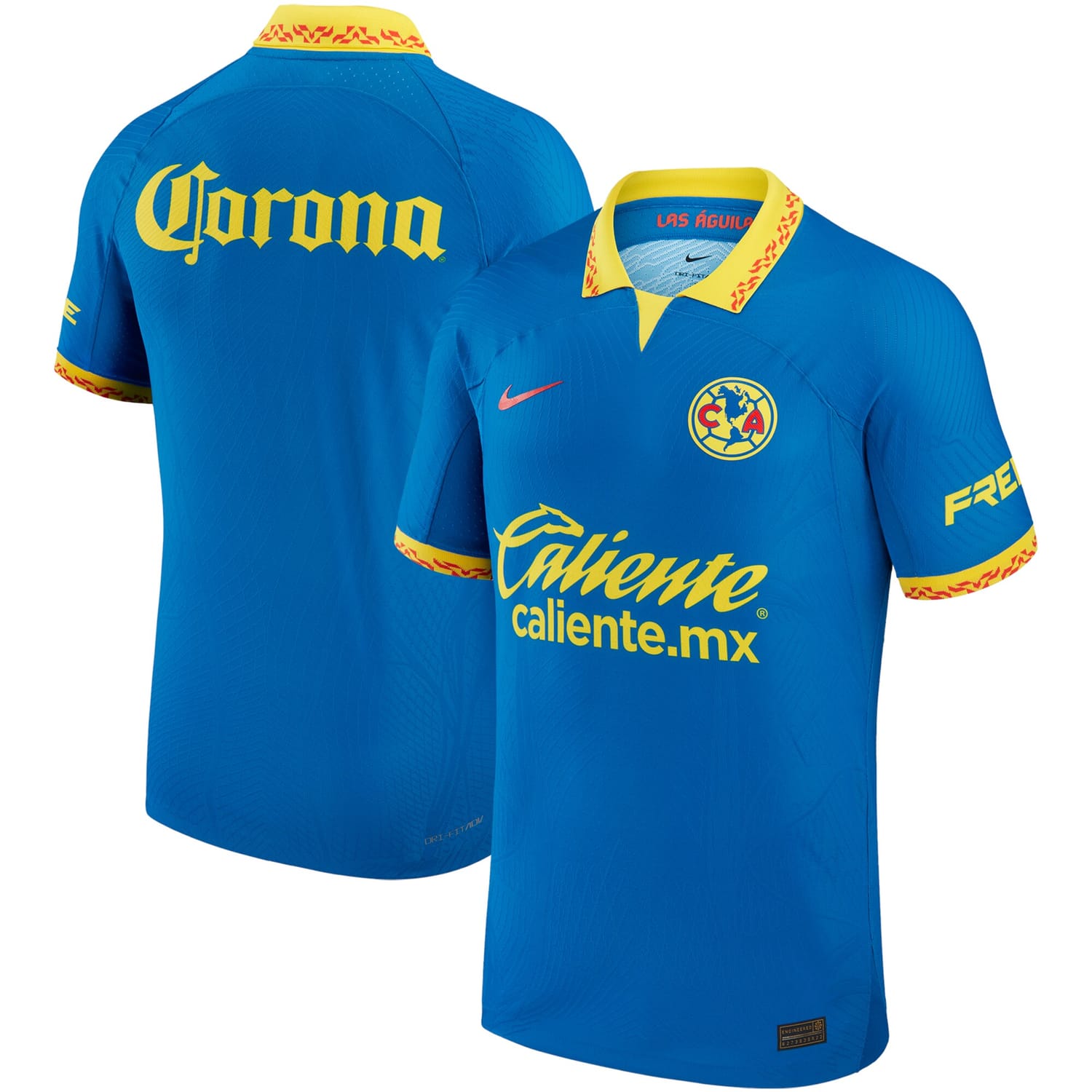 Liga MX Club America Away Authentic Jersey Shirt Blue 2023-24 for Men