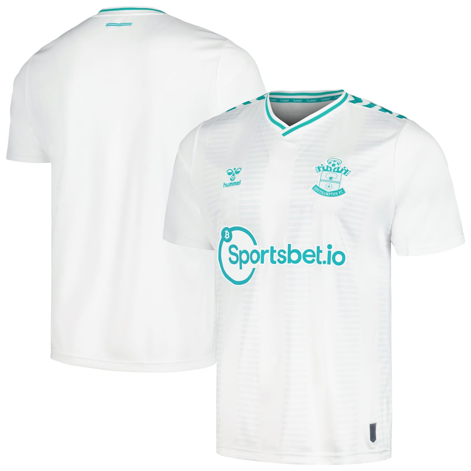 Premier League Southampton Away Jersey Shirt White 2023-24 for Men