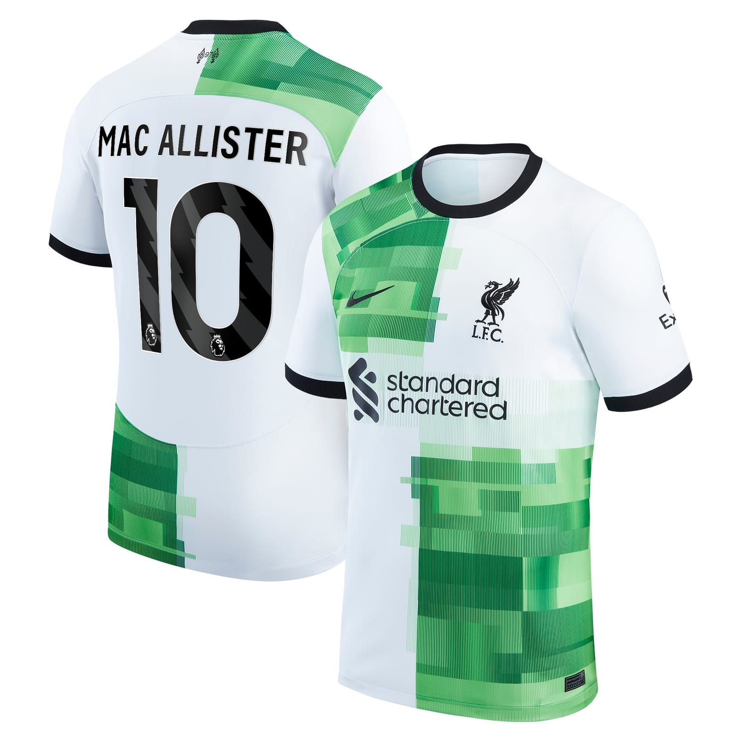 Premier League Liverpool Away Jersey Shirt White 2023-24 player Alexis Mac Allister printing for Men