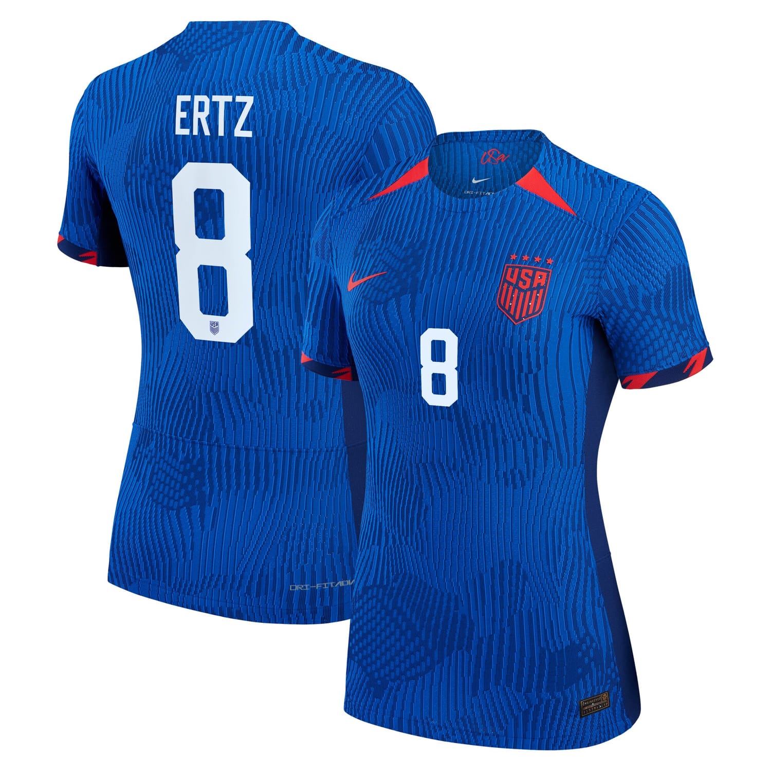USWNT Away Authentic Jersey Shirt Royal 2023 player Julie Ertz printing for Women