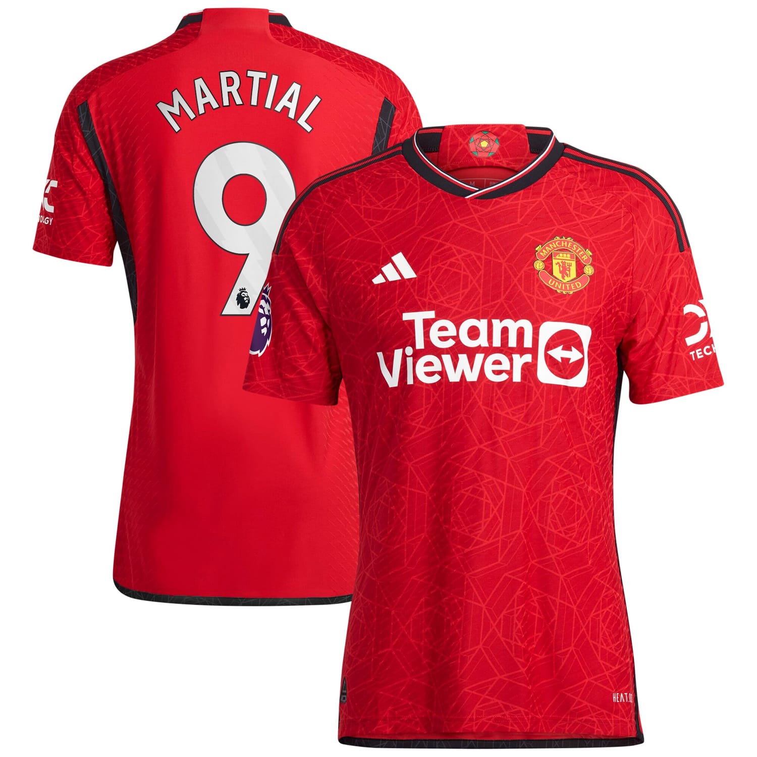 Premier League Manchester United Home Authentic Jersey Shirt Red 2023-24 player Anthony Martial printing for Men
