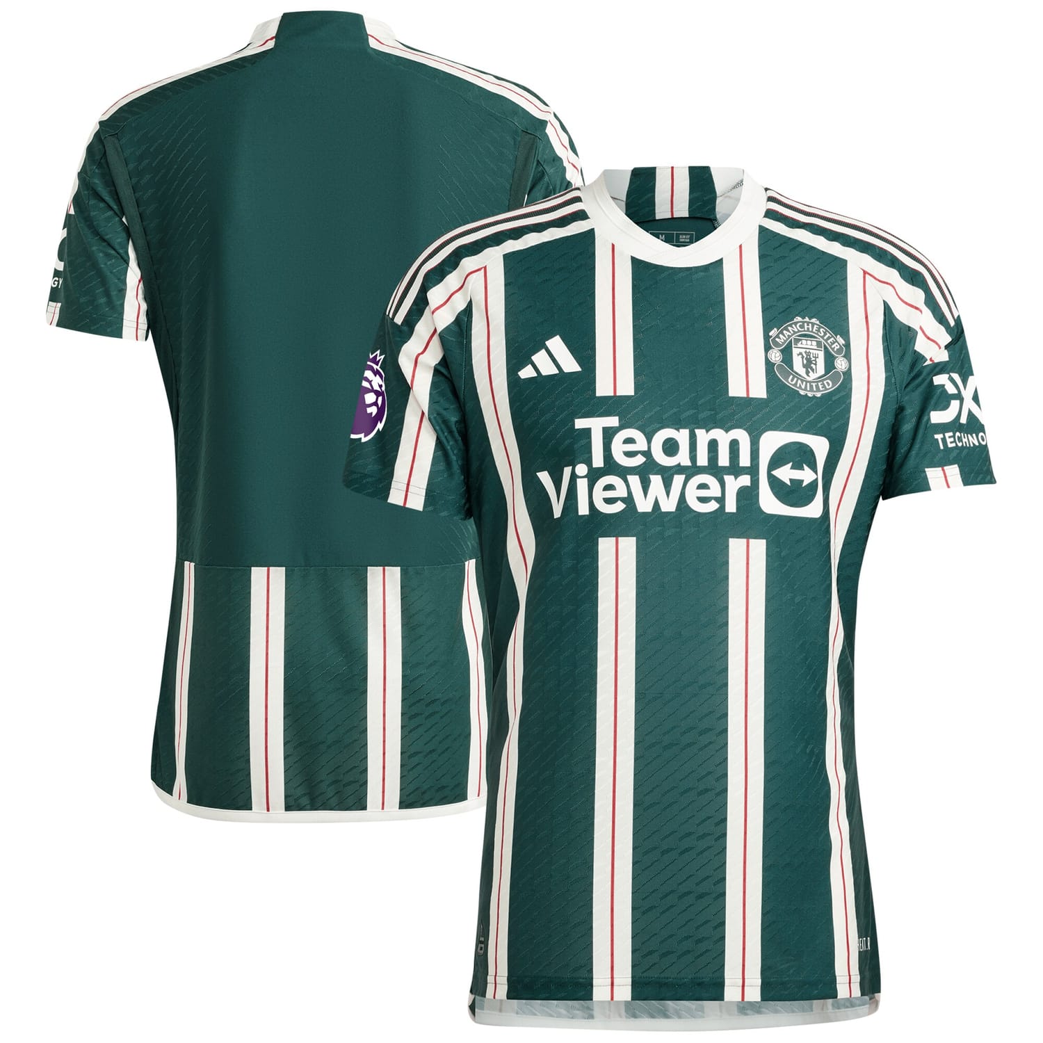 Premier League Manchester United Away Authentic Jersey Shirt Green 2023-24 for Men