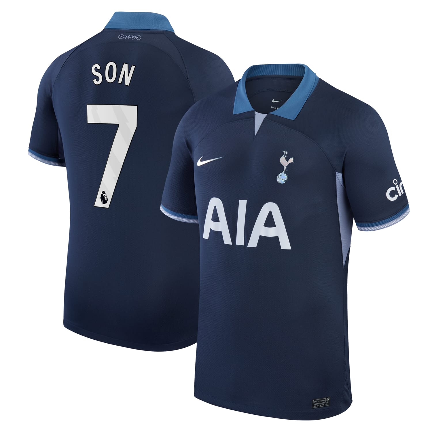 Premier League Tottenham Hotspur Away Jersey Shirt Navy 2023-24 player Son Heung-Min printing for Men