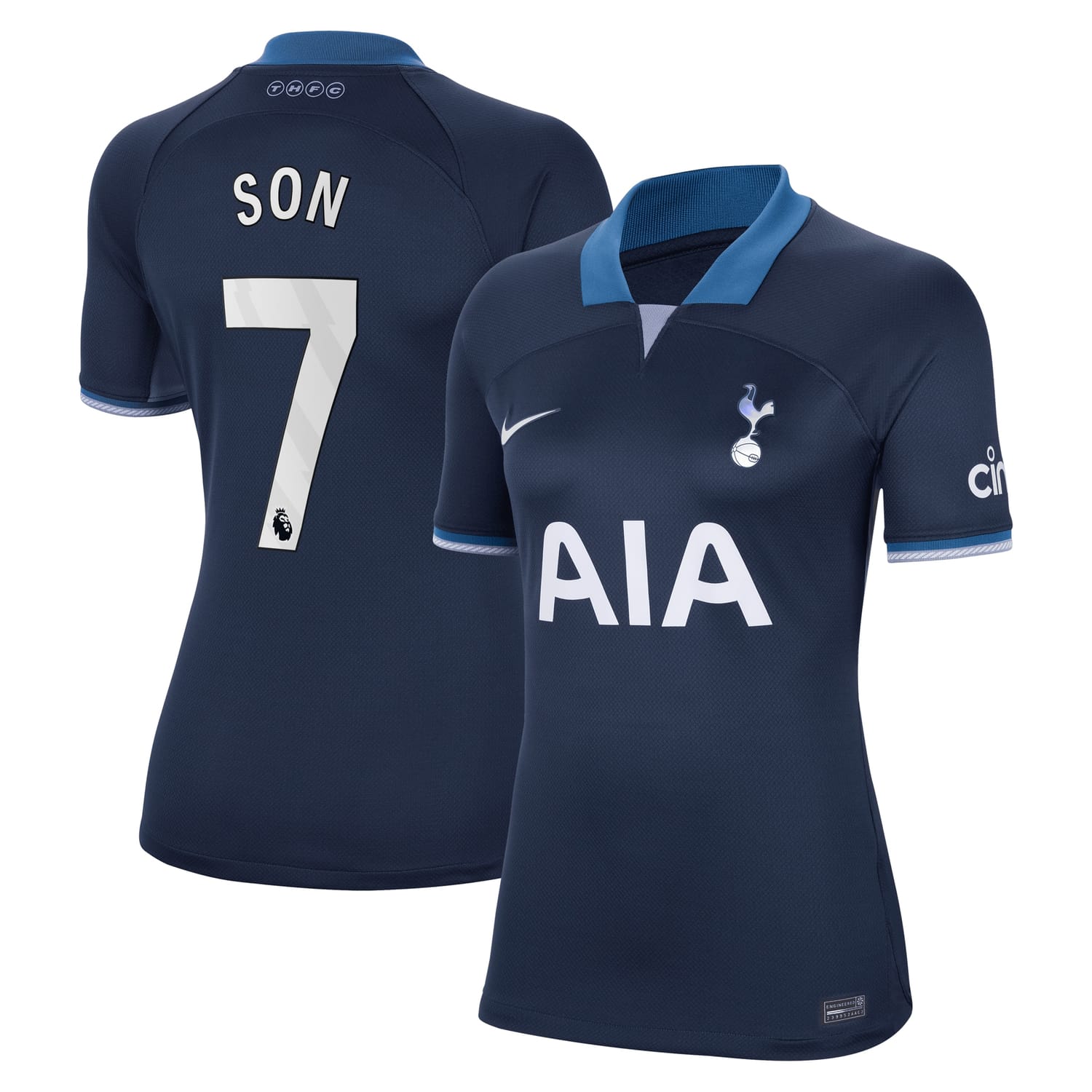 Premier League Tottenham Hotspur Away Jersey Shirt Navy 2023-24 player Son Heung-Min printing for Women