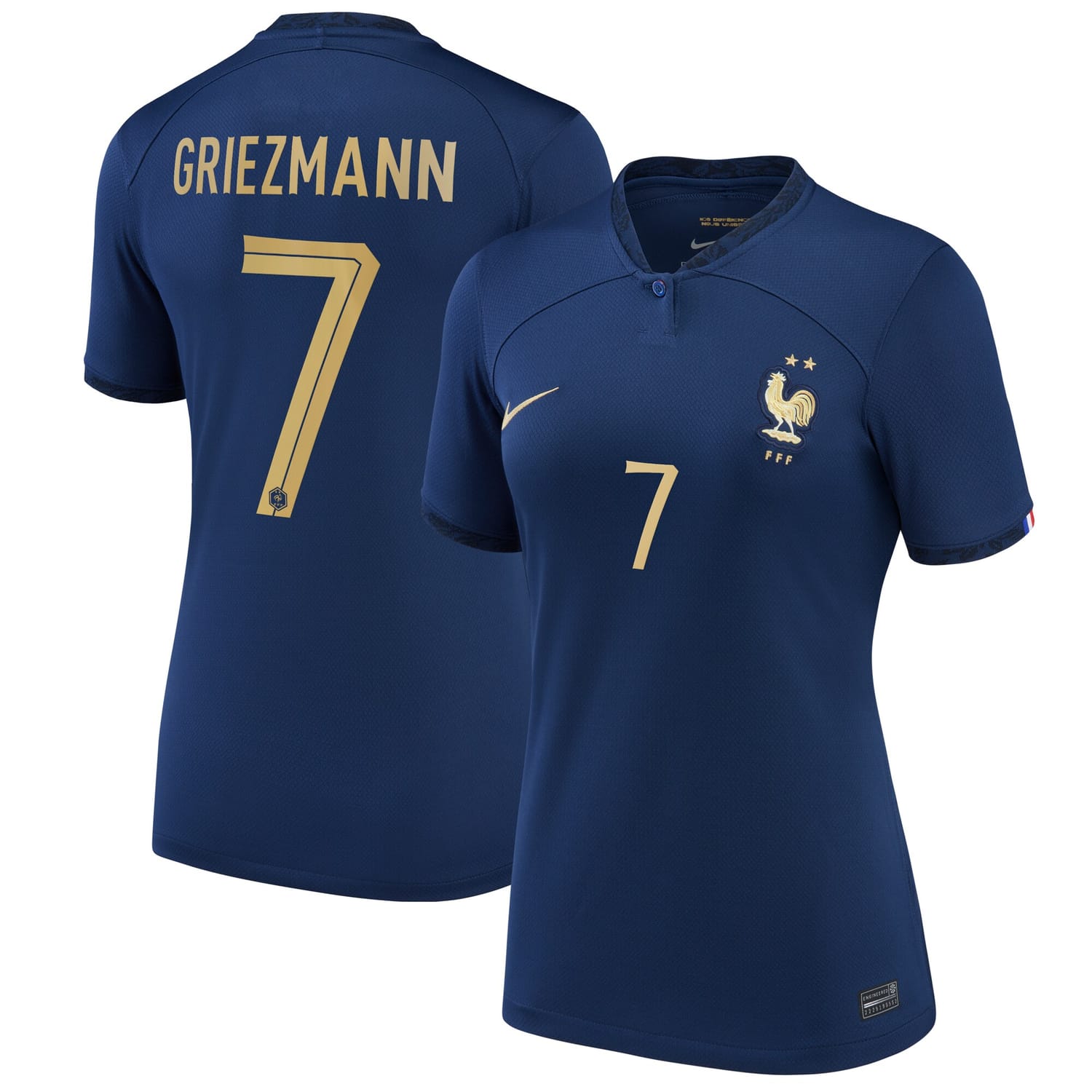 France National Team Home Jersey Shirt 2022 player Antoine Griezmann printing for Women