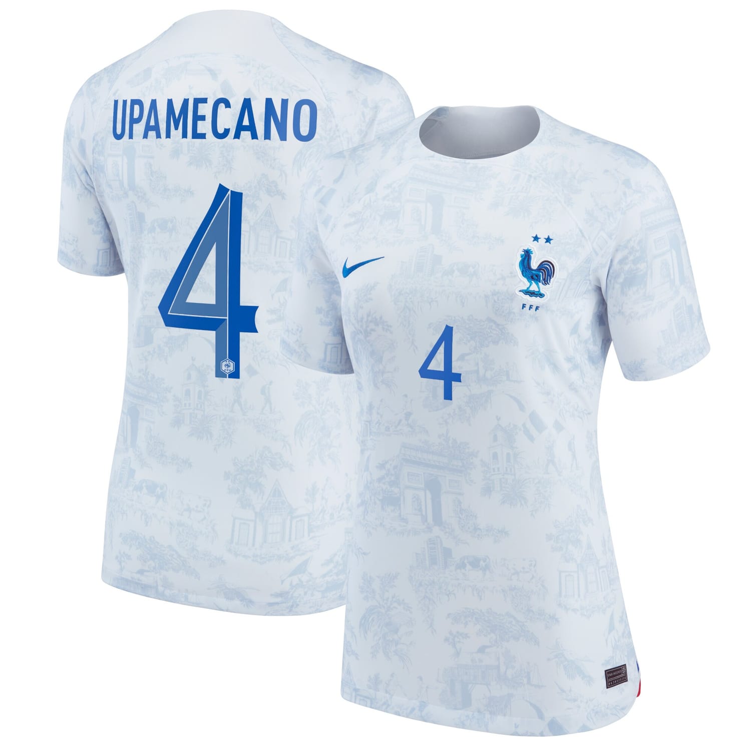 France National Team Away Jersey Shirt 2022 player Dayot Upamecano printing for Women
