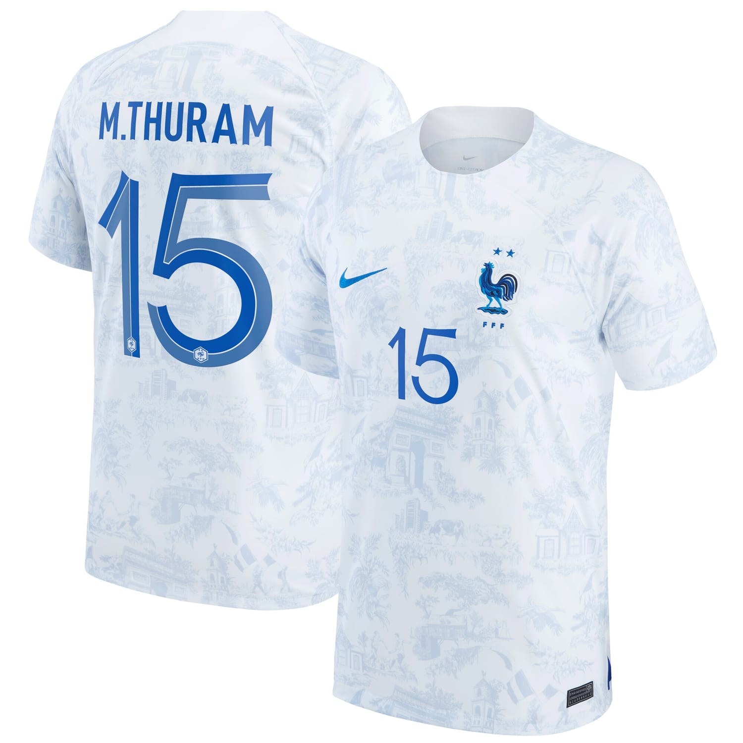 France National Team Away Jersey Shirt 2022 player Marcus Thuram 15 printing for Men
