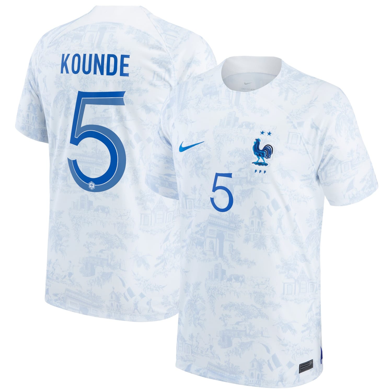 France National Team Away Jersey Shirt 2022 player Jules Koundé printing for Men