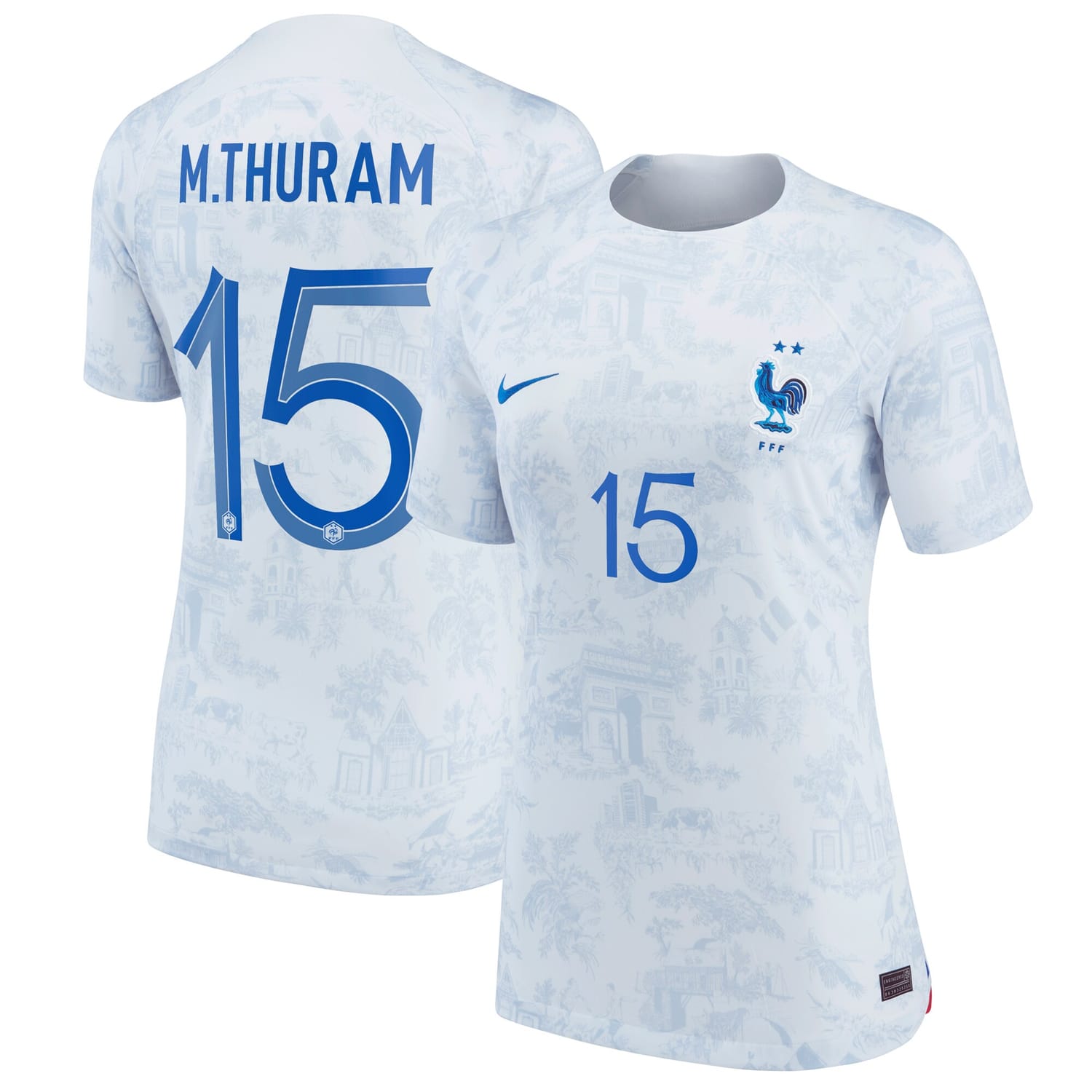 France National Team Away Jersey Shirt 2022 player Marcus Thuram 15 printing for Women