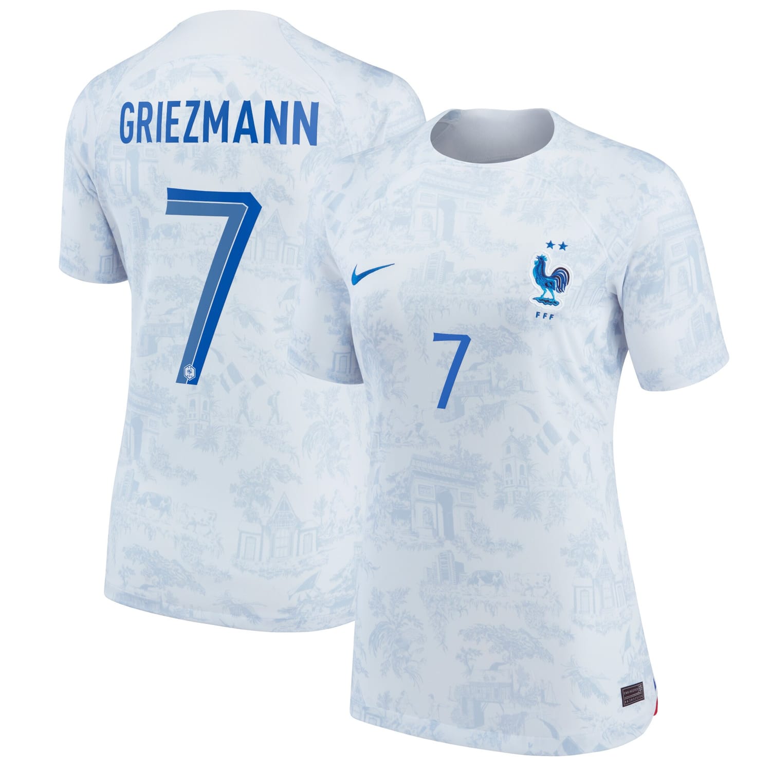 France National Team Away Jersey Shirt 2022 player Antoine Griezmann printing for Women