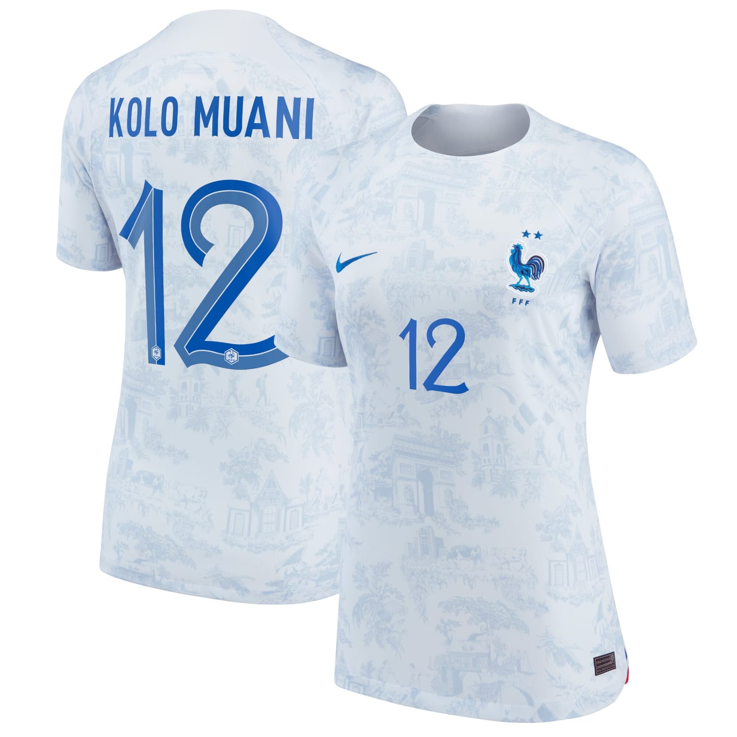 France National Team Away Jersey Shirt 2022 player Randal Kolo Muani printing for Women