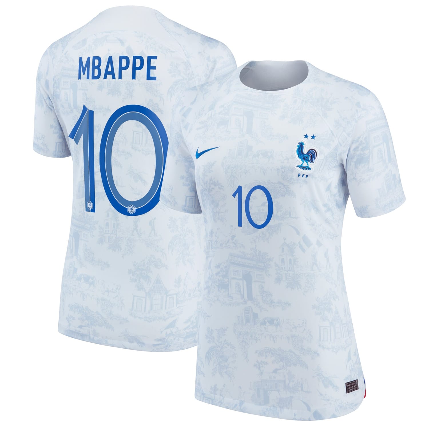 France National Team Away Jersey Shirt 2022 player Kylian Mbappe printing for Women