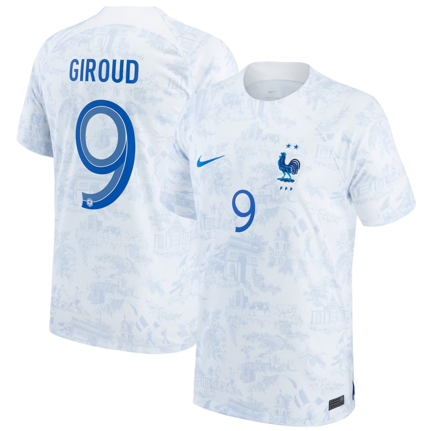 France National Team Away Jersey Shirt 2022 player Olivier Giroud printing for Men