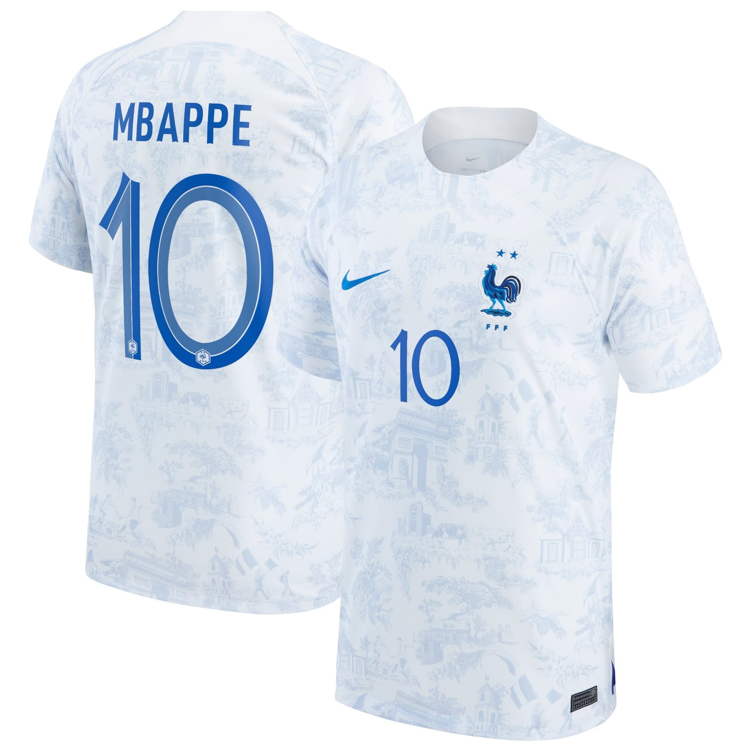 France National Team Away Jersey Shirt 2022 player Kylian Mbappe printing for Men