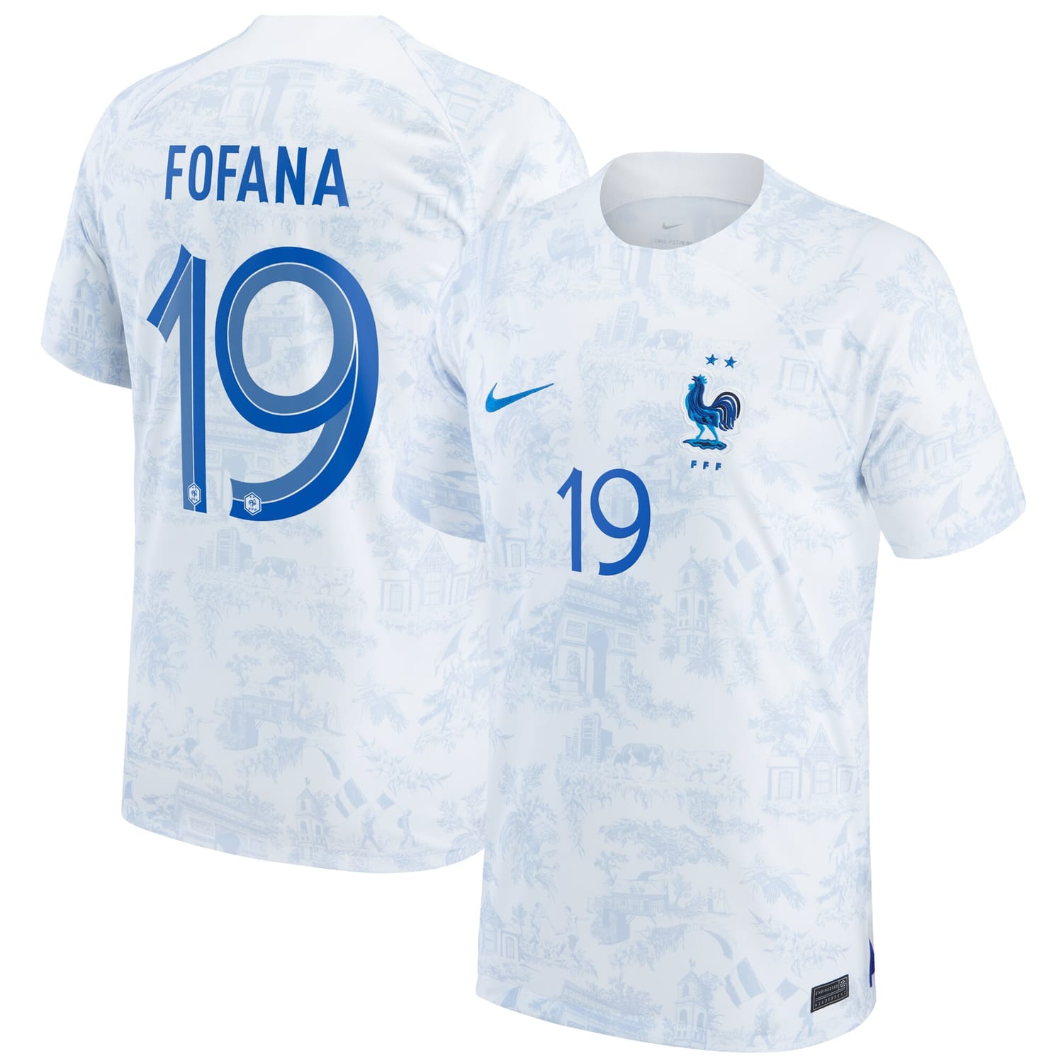 France National Team Away Jersey Shirt 2022 player Youssouf Fofana 19 printing for Men