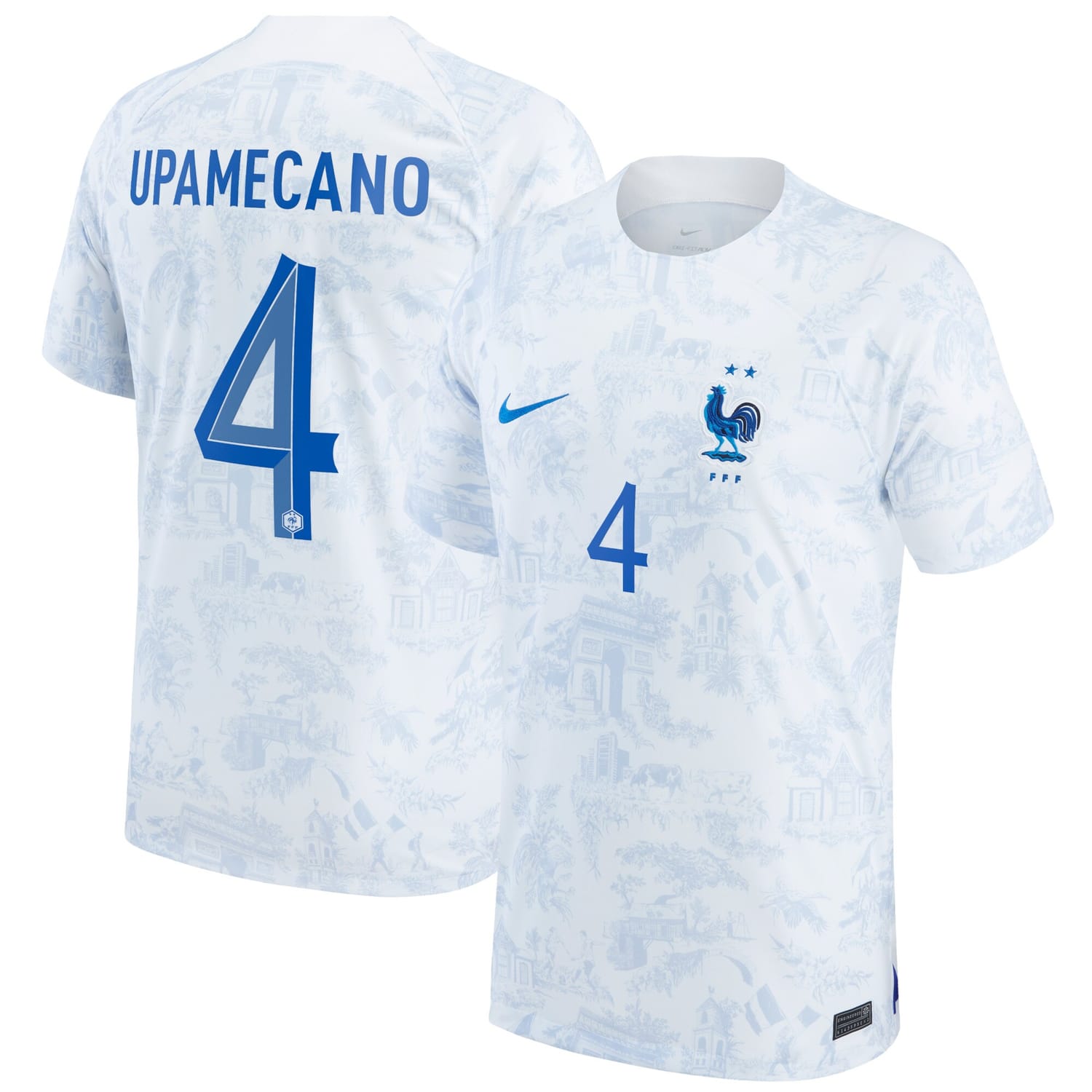 France National Team Away Jersey Shirt 2022 player Dayot Upamecano printing for Men