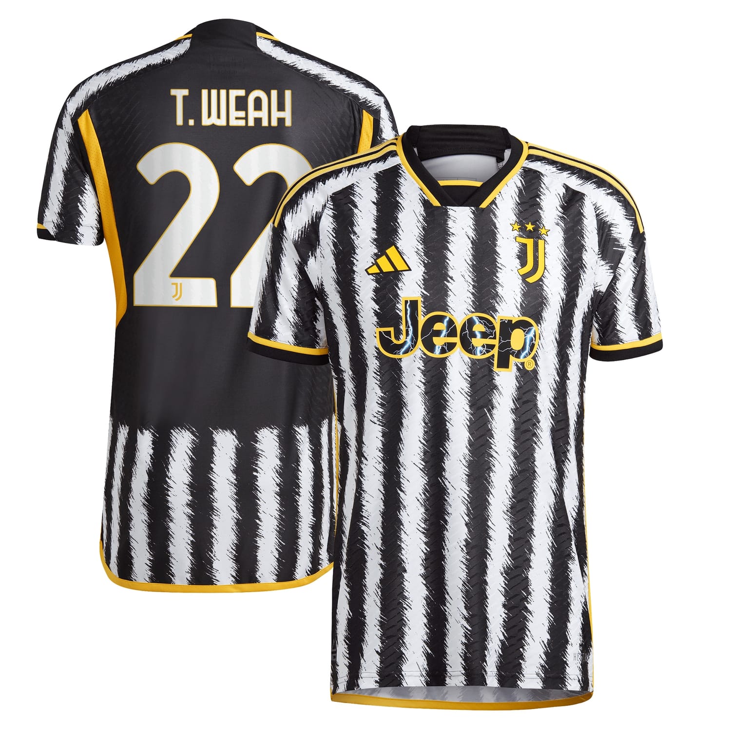 Serie A Juventus Home Authentic Jersey Shirt Black 2023-24 player Timothy Weah printing for Men