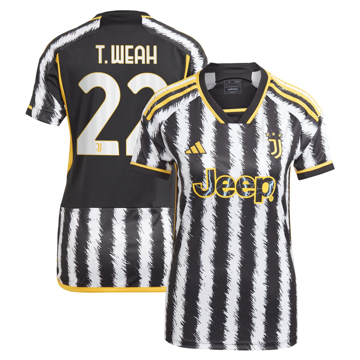 Serie A Juventus Home Jersey Shirt Black 2023-24 player Timothy Weah printing for Women