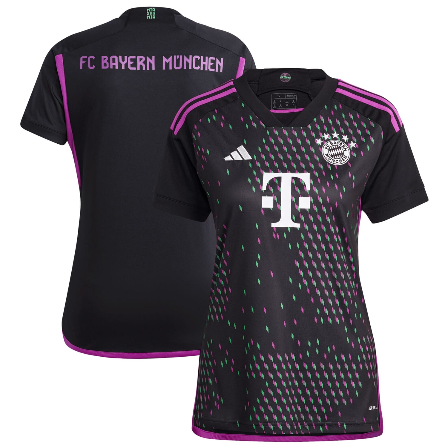 Bundesliga Bayern Munich Away Jersey Shirt Black 2023-24 for Women