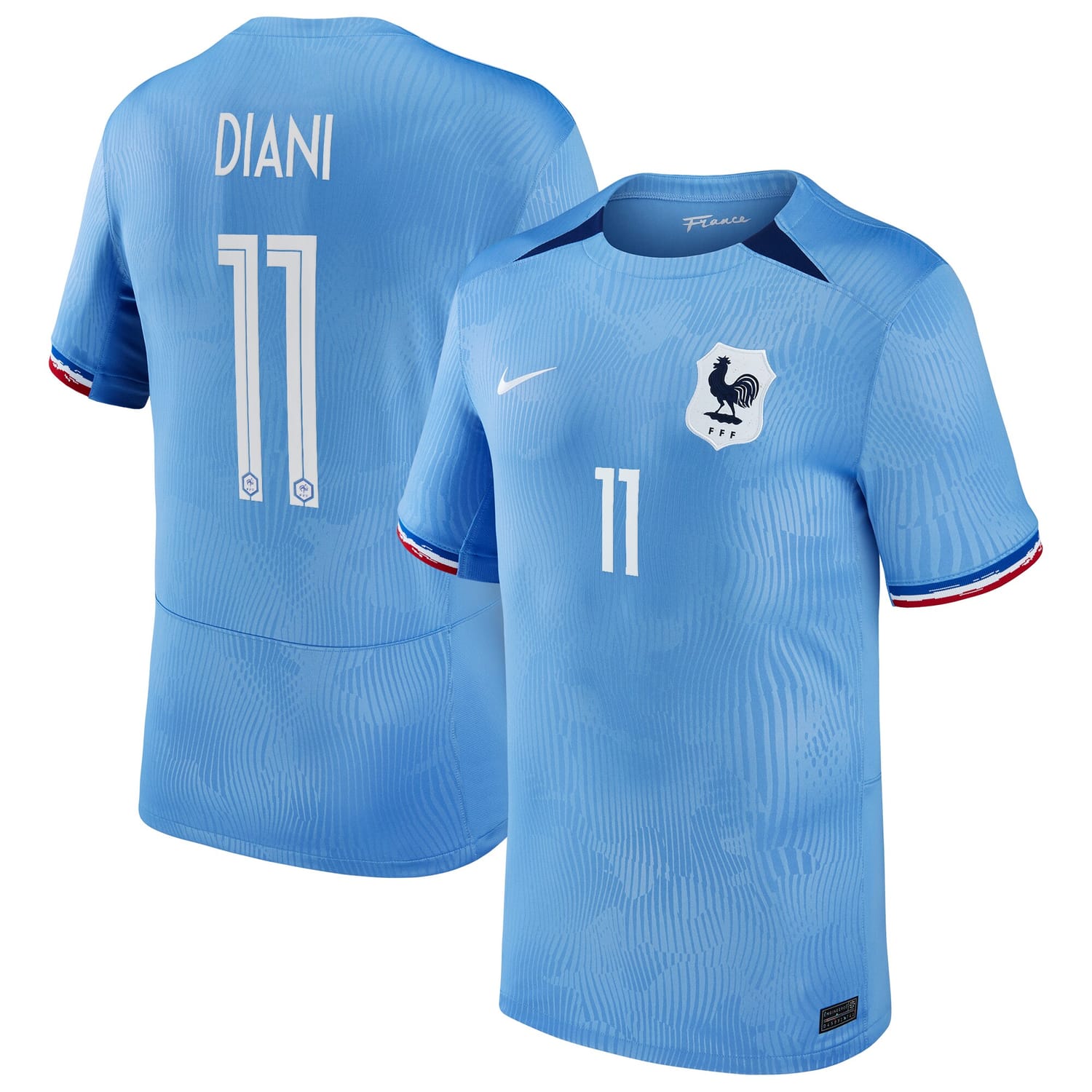 France National Team Home Jersey Shirt 2023-24 player Kadidiatou Diani 11 printing for Men