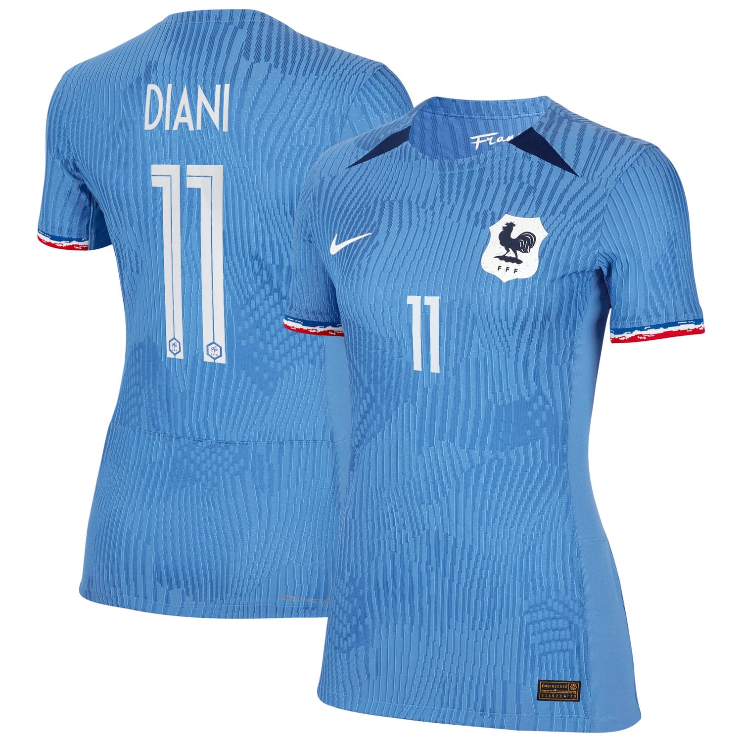 France National Team Home Authentic Jersey Shirt 2023-24 player Kadidiatou Diani 11 printing for Women