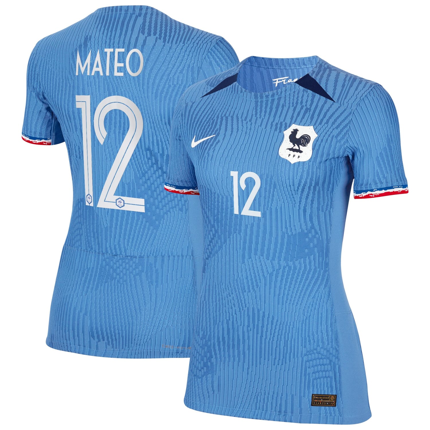 France National Team Home Authentic Jersey Shirt 2023-24 player Clara Matéo 12 printing for Women