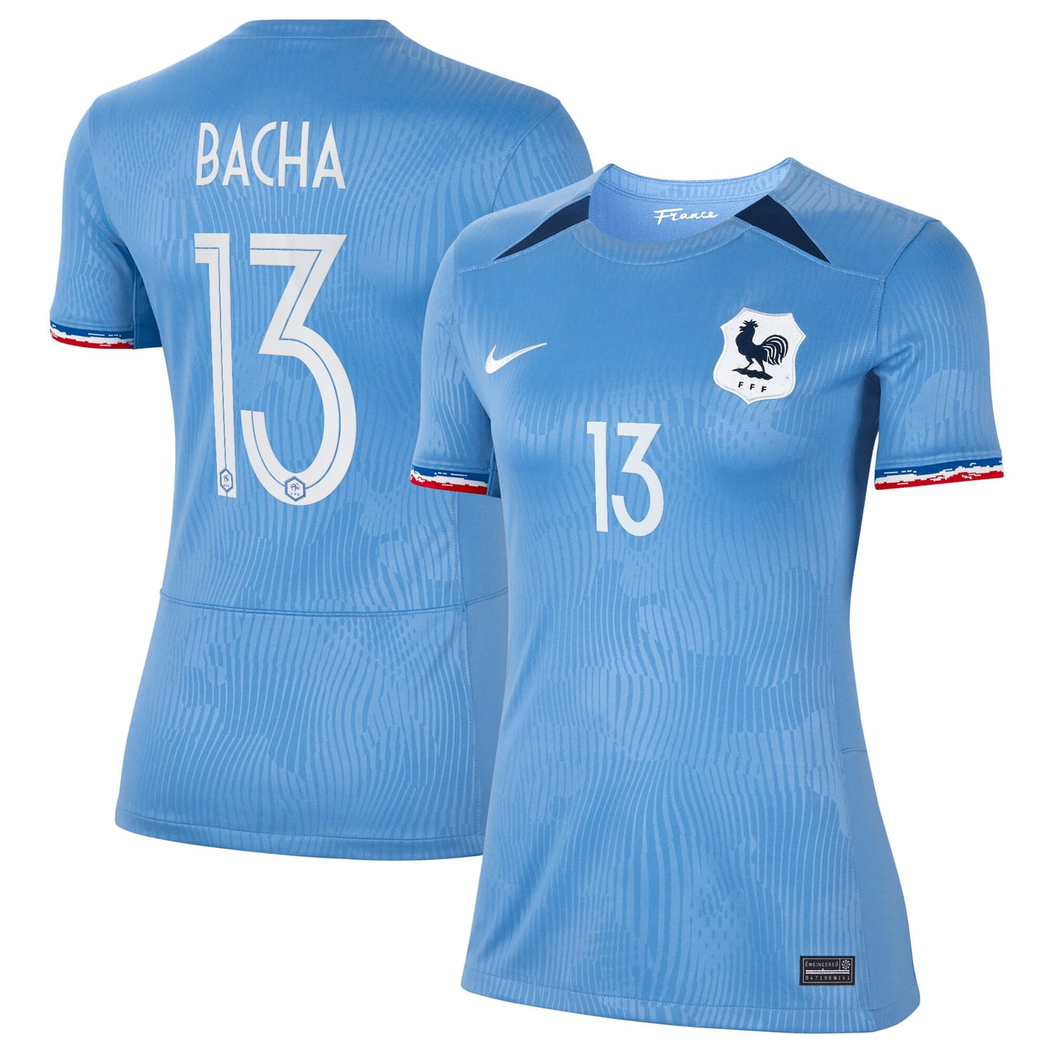 France National Team Home Jersey Shirt 2023-24 player Selma Bacha 13 printing for Women