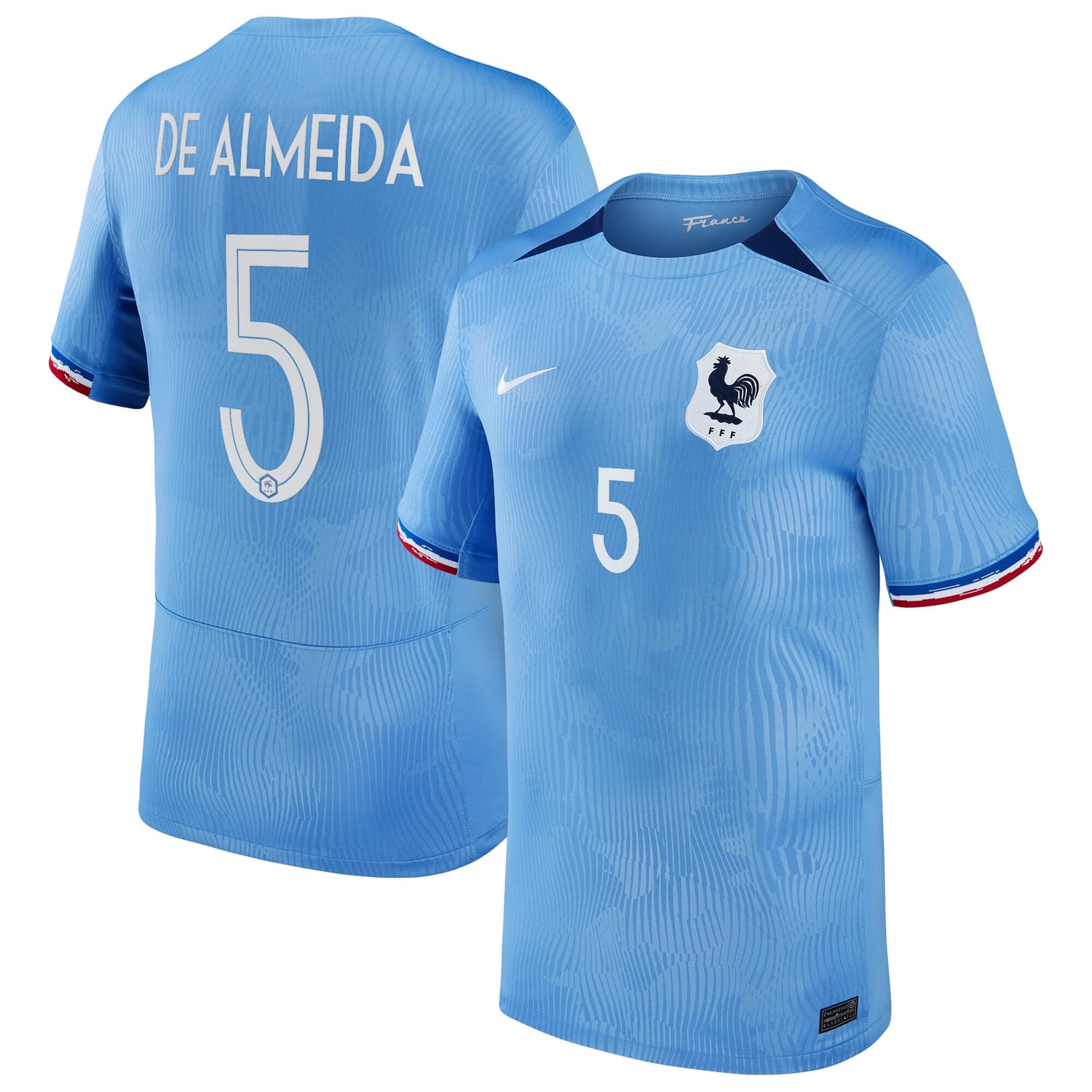 France National Team Home Jersey Shirt 2023-24 player Elisa De Almeida 5 printing for Men