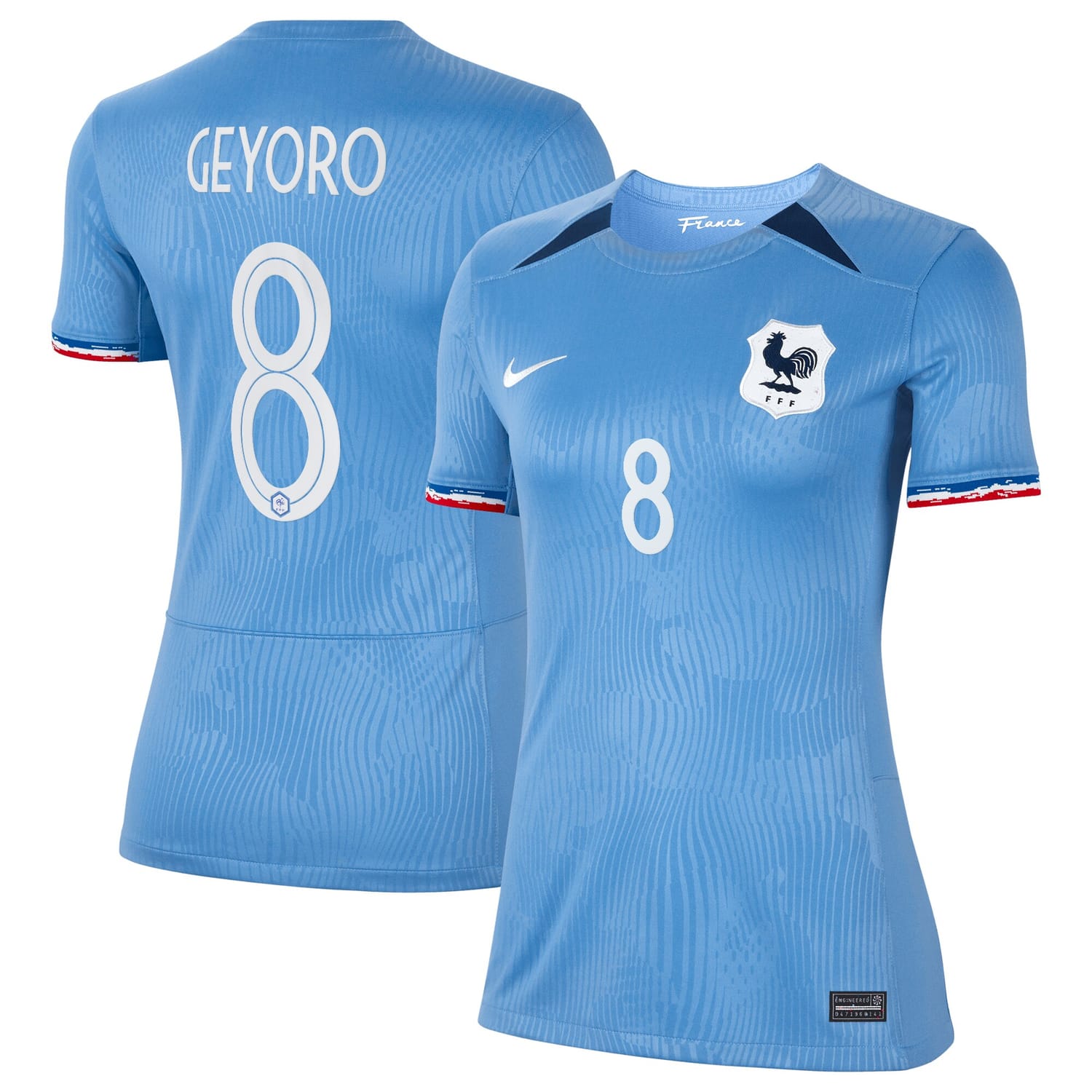 France National Team Home Jersey Shirt 2023-24 player Grace Geyoro 8 printing for Women