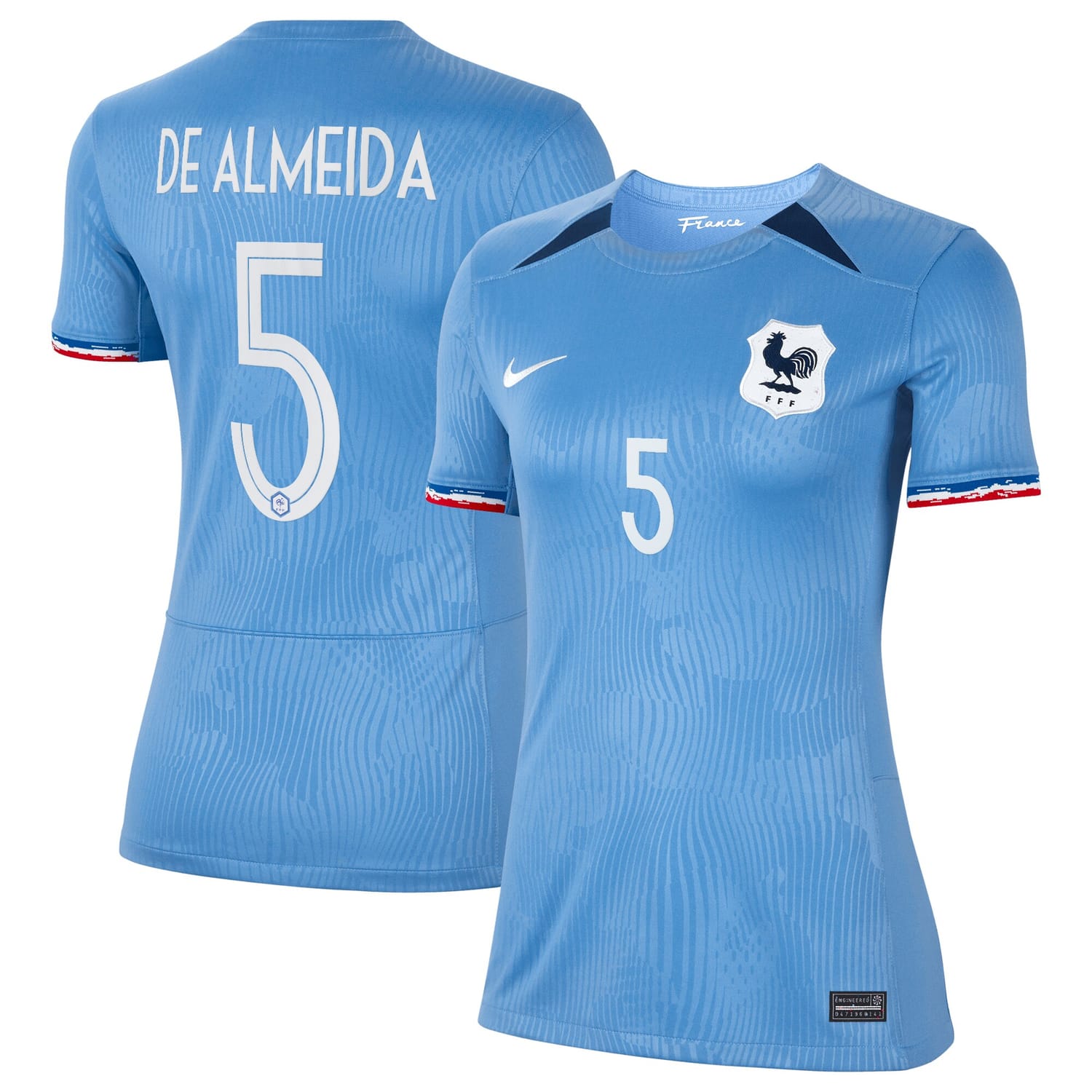 France National Team Home Jersey Shirt 2023-24 player Elisa De Almeida 5 printing for Women