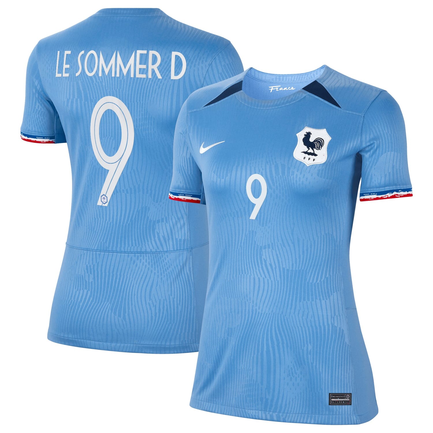 France National Team Home Jersey Shirt 2023-24 player Eugénie Le Sommer 9 printing for Women