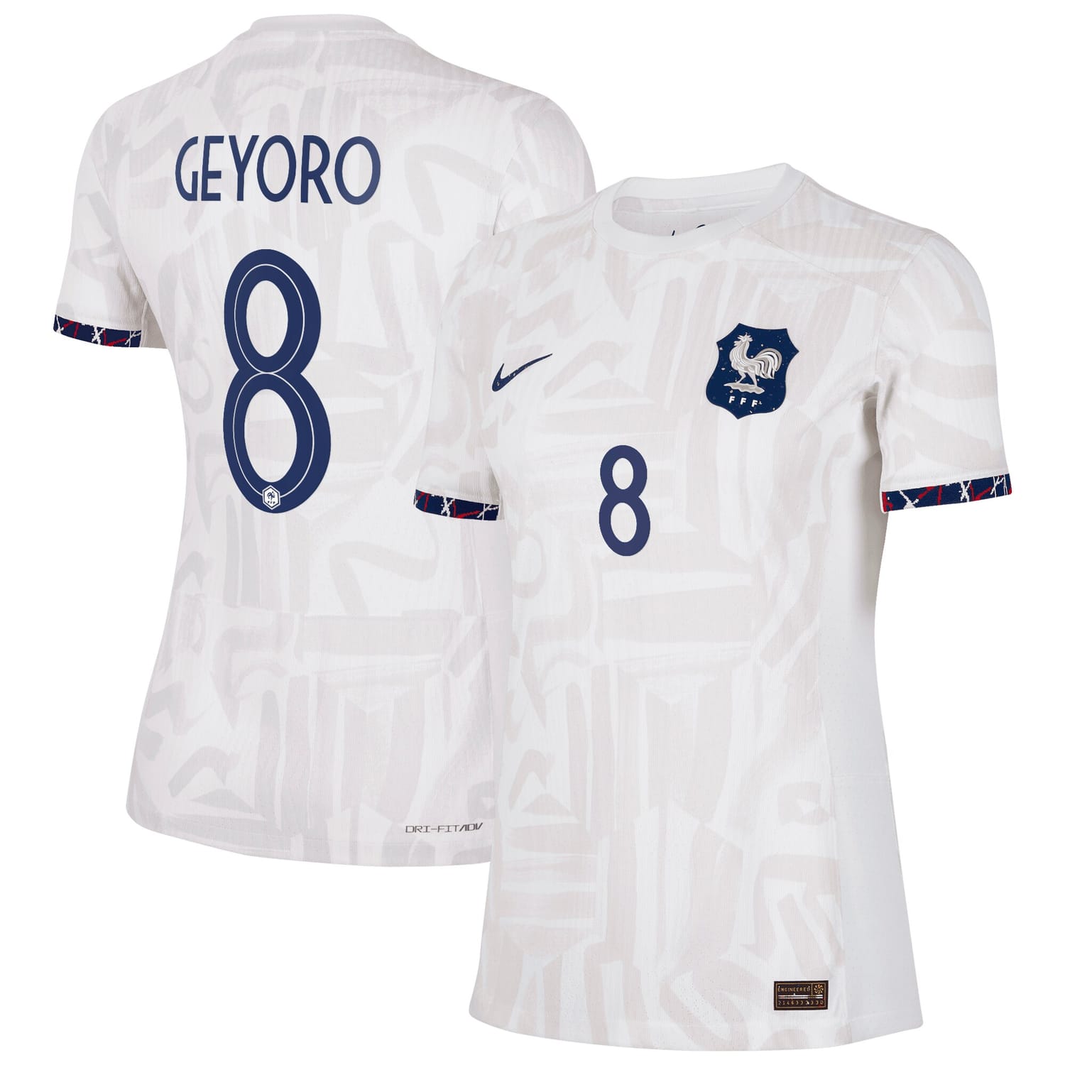 France National Team Away Authentic Jersey Shirt 2023-24 player Grace Geyoro 8 printing for Women