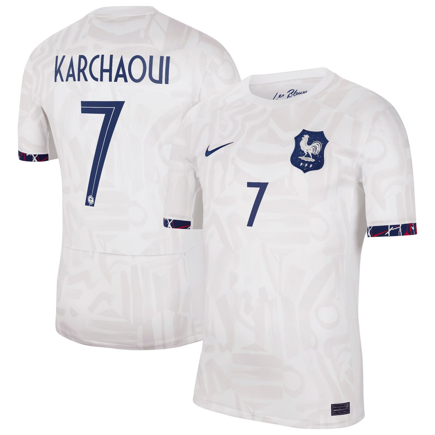 France National Team Away Jersey Shirt 2023-24 player Sakina Karchaoui 7 printing for Men