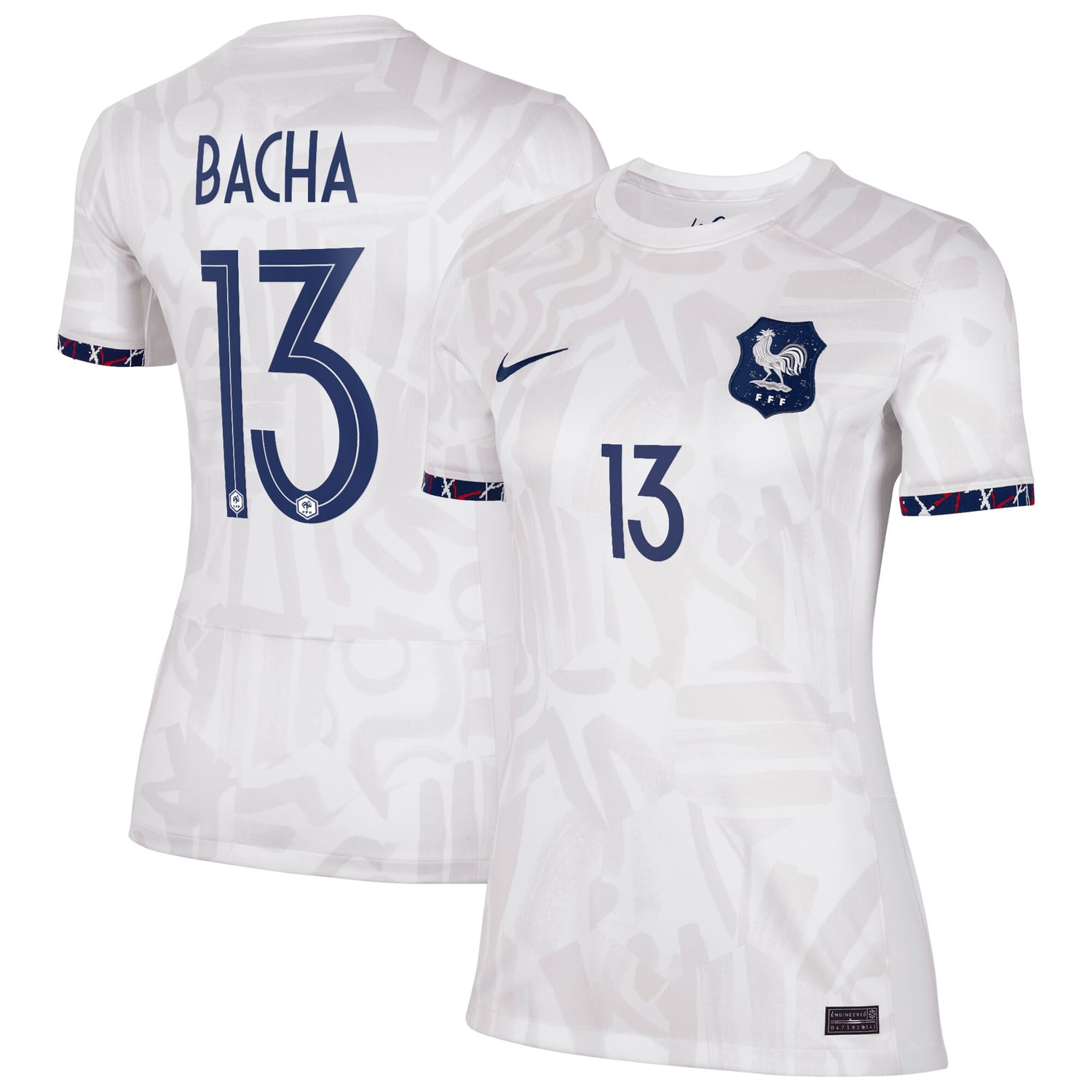 France National Team Away Jersey Shirt 2023-24 player Selma Bacha 13 printing for Women