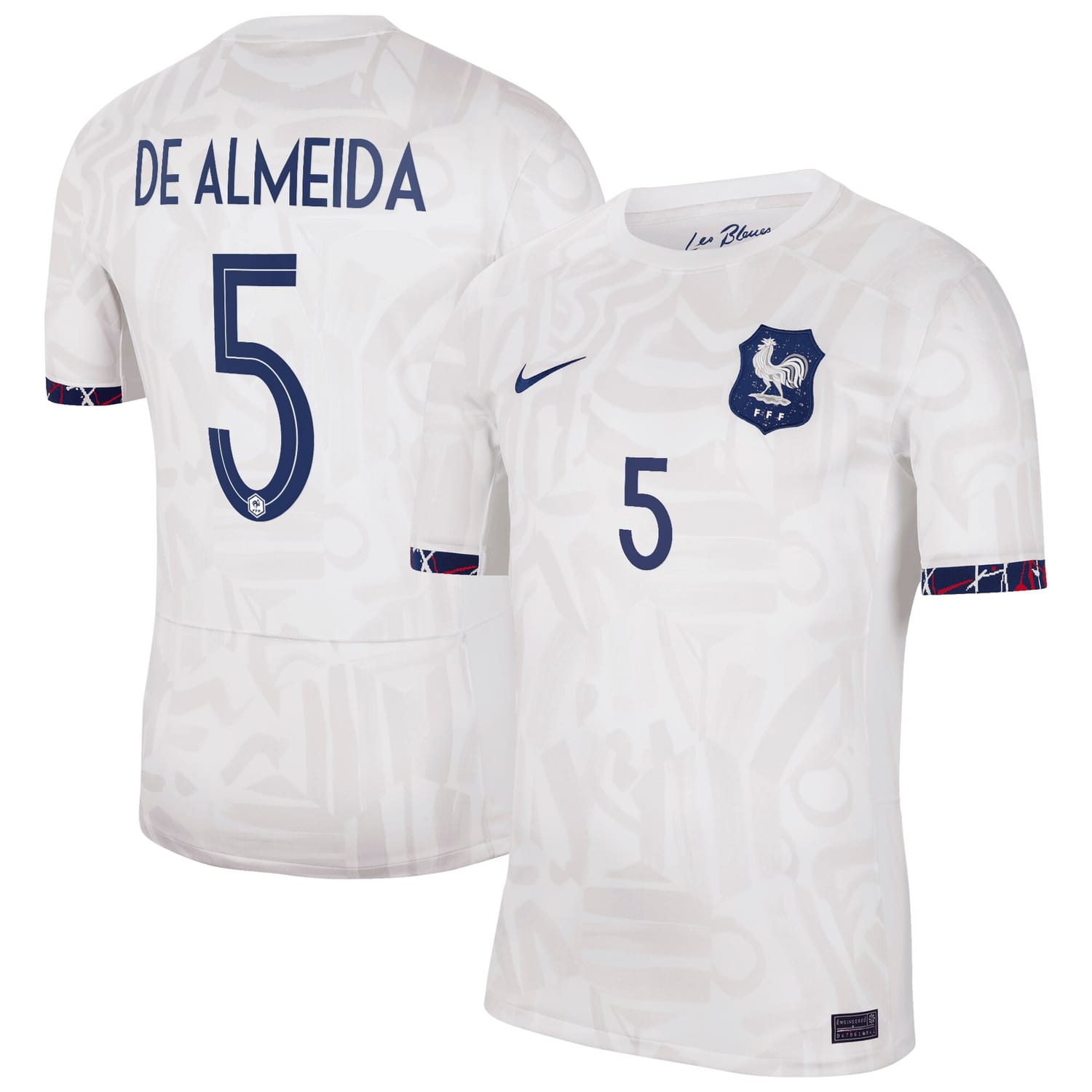 France National Team Away Jersey Shirt 2023-24 player Elisa De Almeida 5 printing for Men