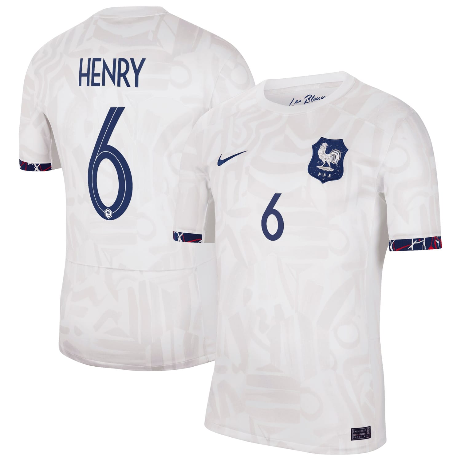 France National Team Away Jersey Shirt 2023-24 player Amandine Henry 6 printing for Men