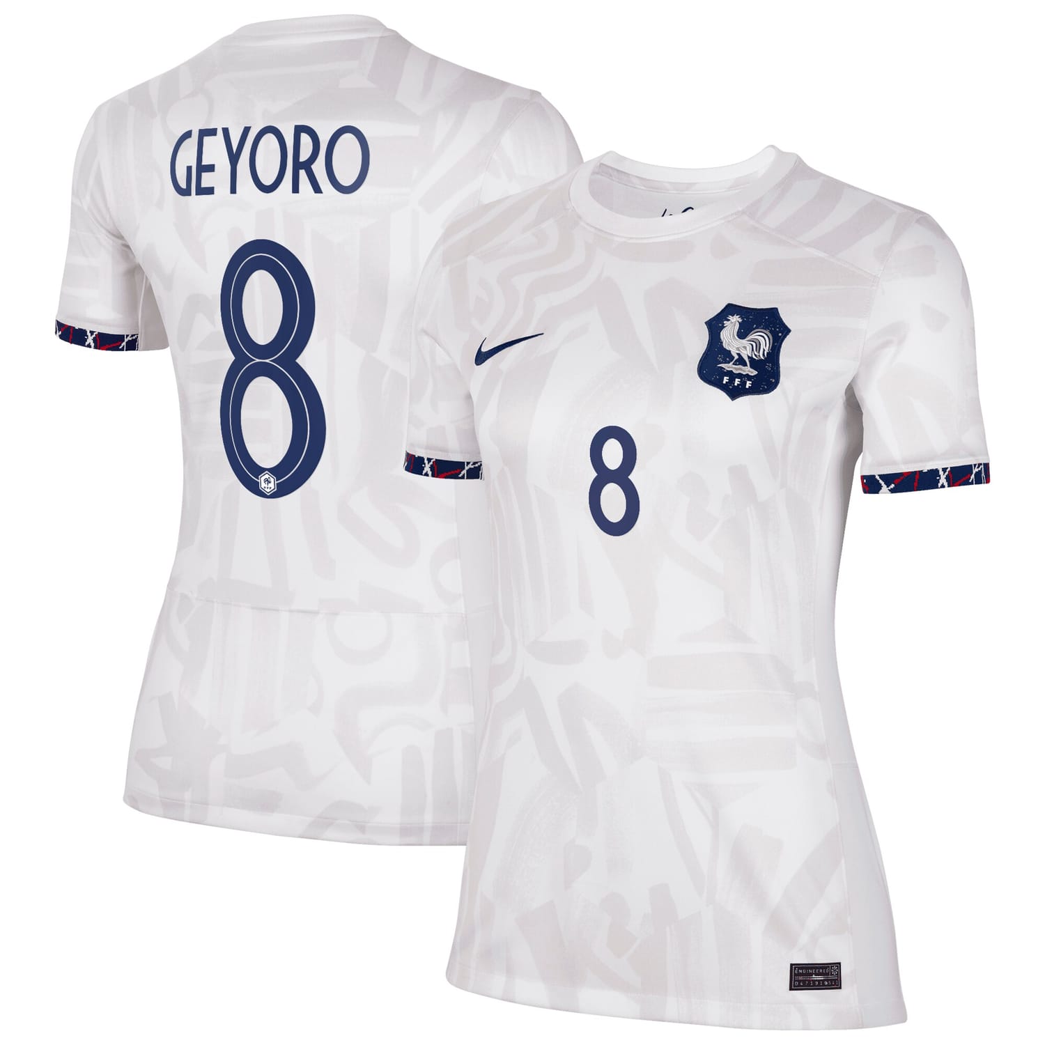 France National Team Away Jersey Shirt 2023-24 player Grace Geyoro 8 printing for Women