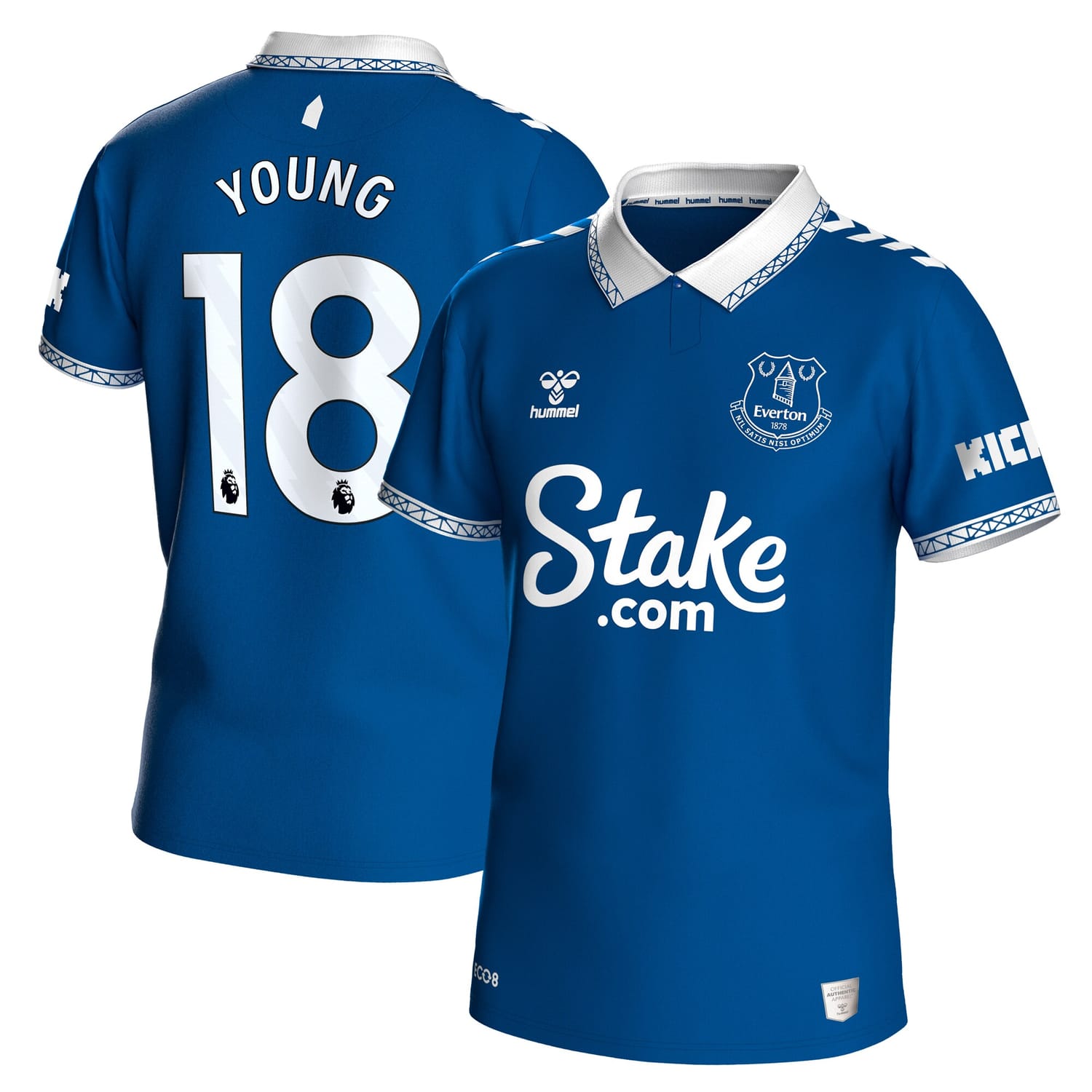 Premier League Everton Home Jersey Shirt 2023-24 player Young 18 printing for Men