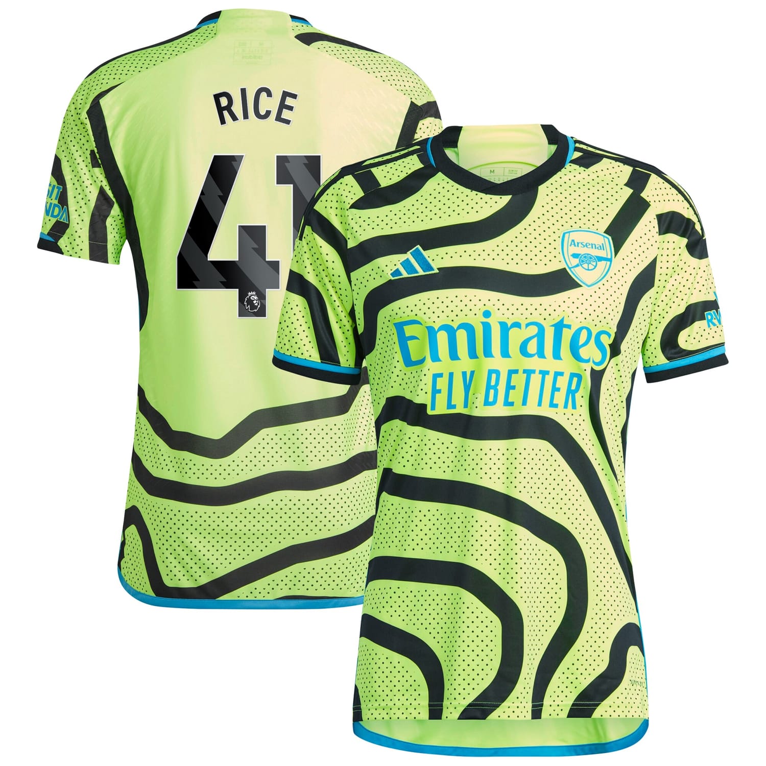 Premier League Arsenal Away Jersey Shirt 2023-24 player Rice 41 printing for Men