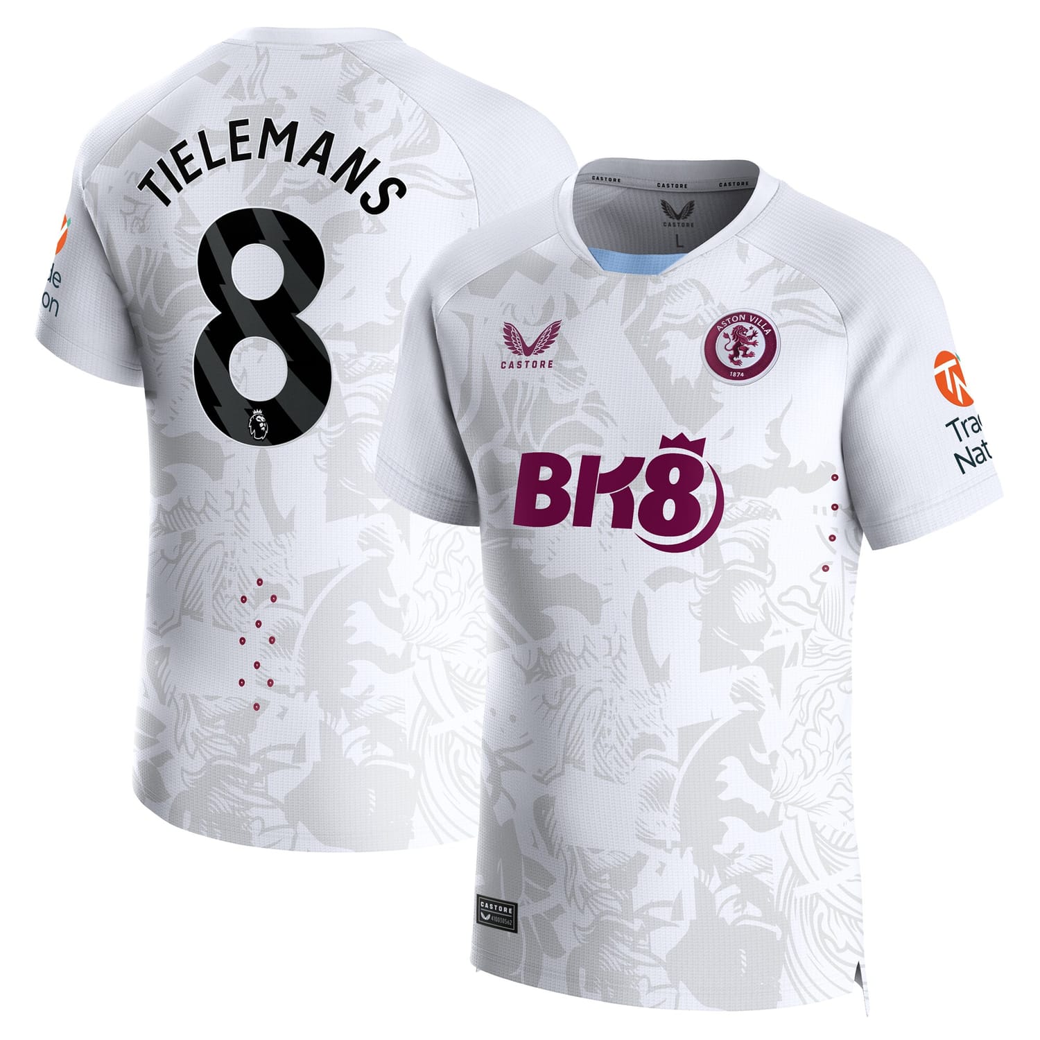 Premier League Aston Villa Away Pro Jersey Shirt 2023-24 player Youri Tielemans printing for Men
