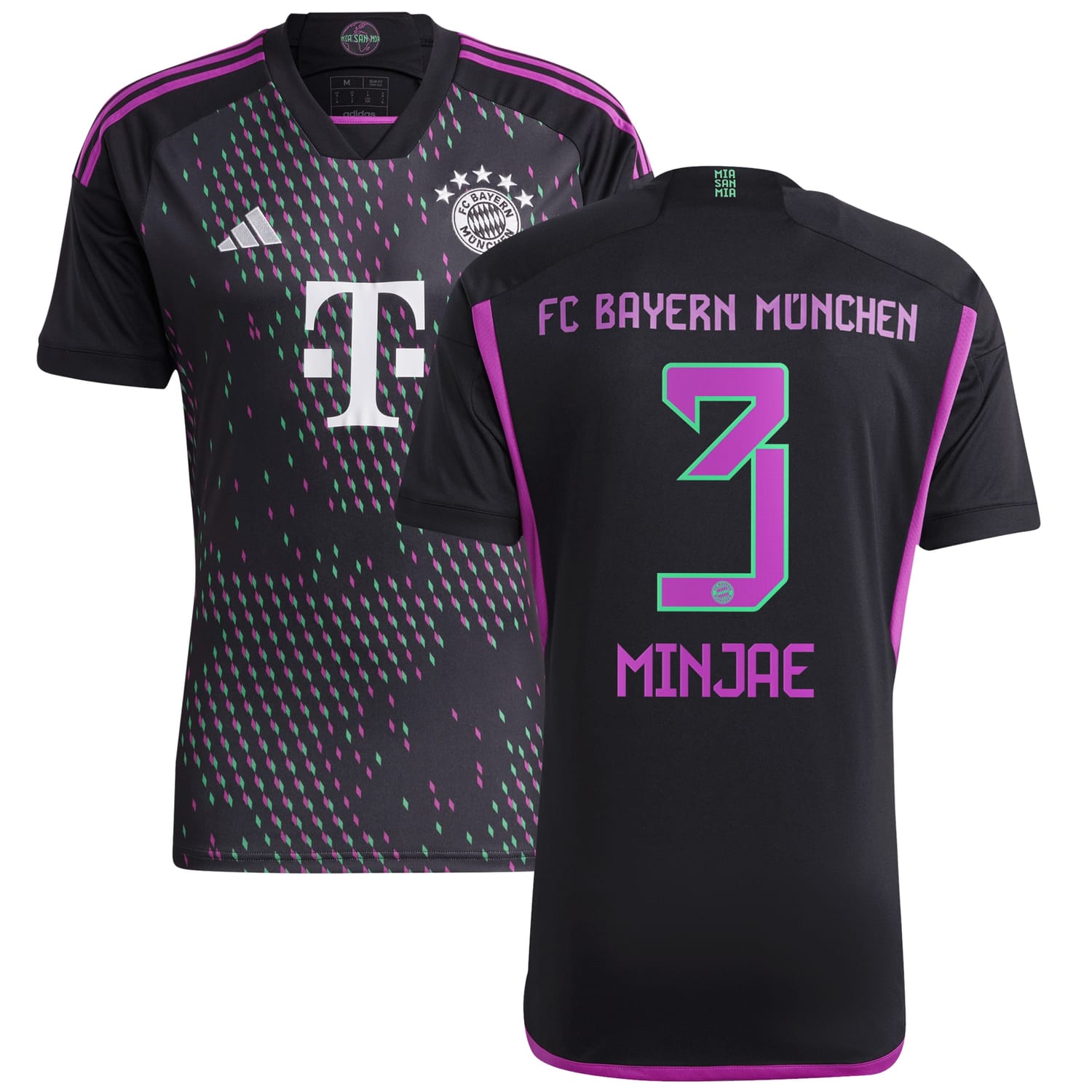 Bundesliga Bayern Munich Away Jersey Shirt Black 2023-24 player Kim Min-jae printing for Men