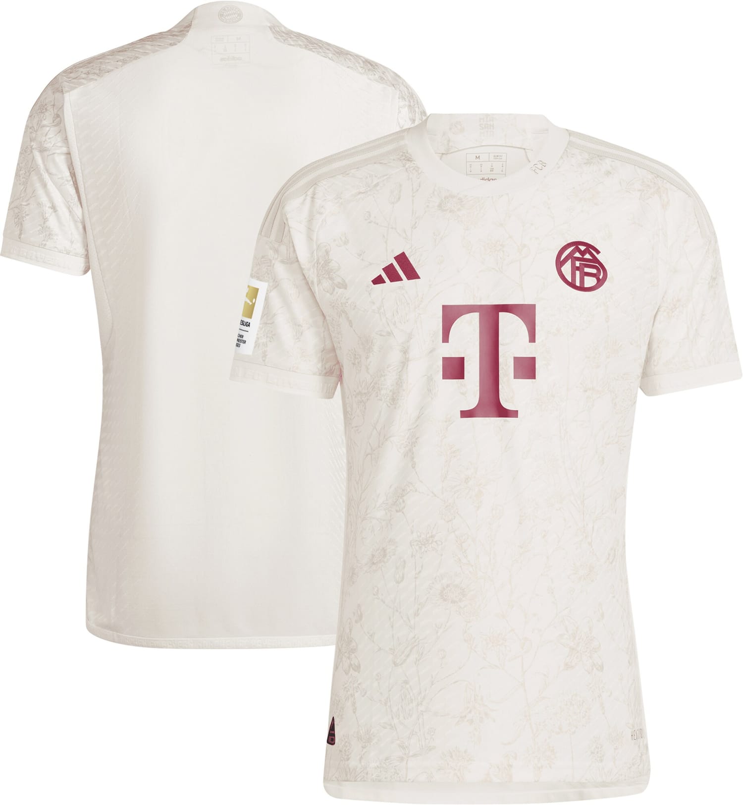 Bundesliga Bayern Munich Third Authentic Jersey Shirt White 2023-24 for Men