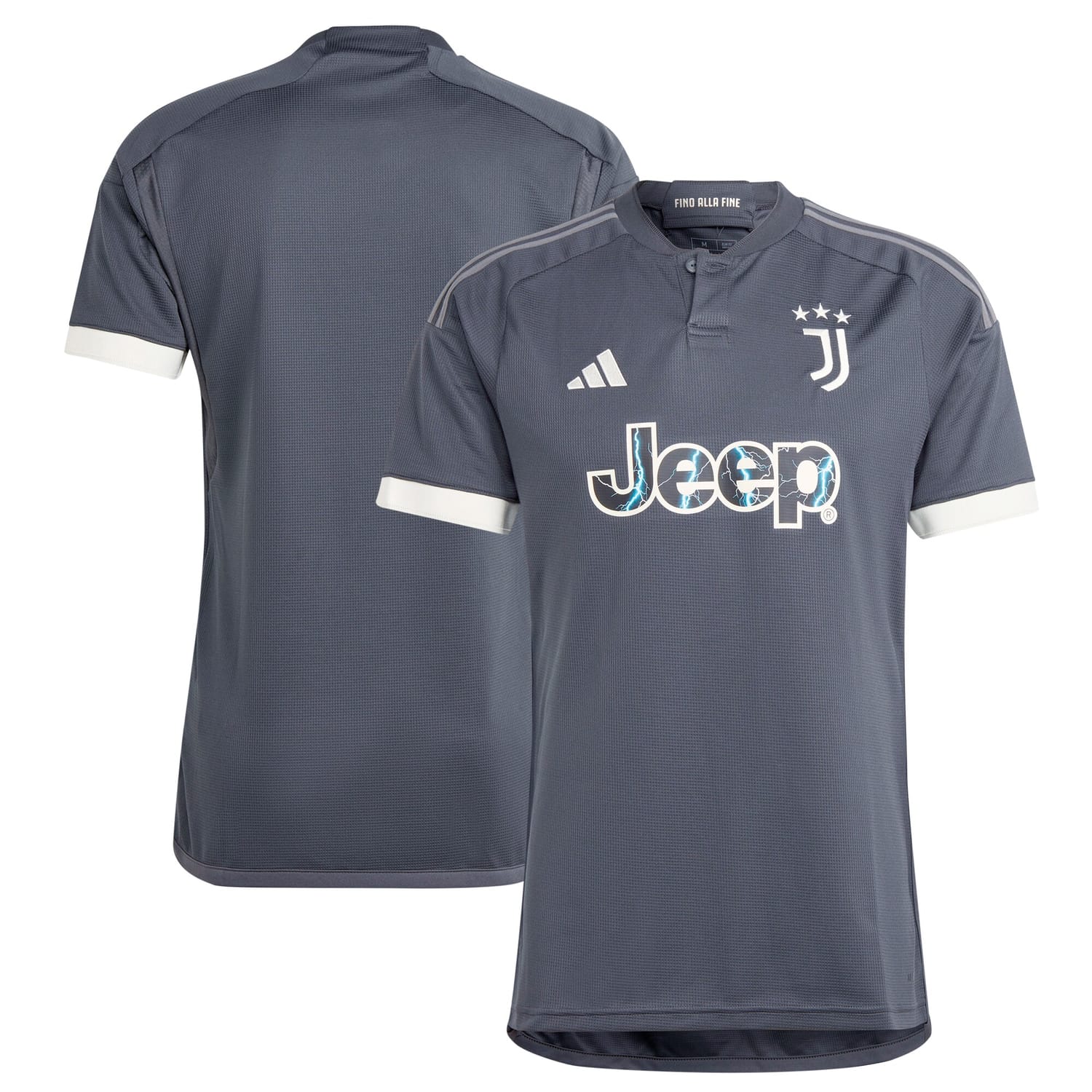 Serie A Juventus Third Jersey Shirt Gray 2023-24 for Men