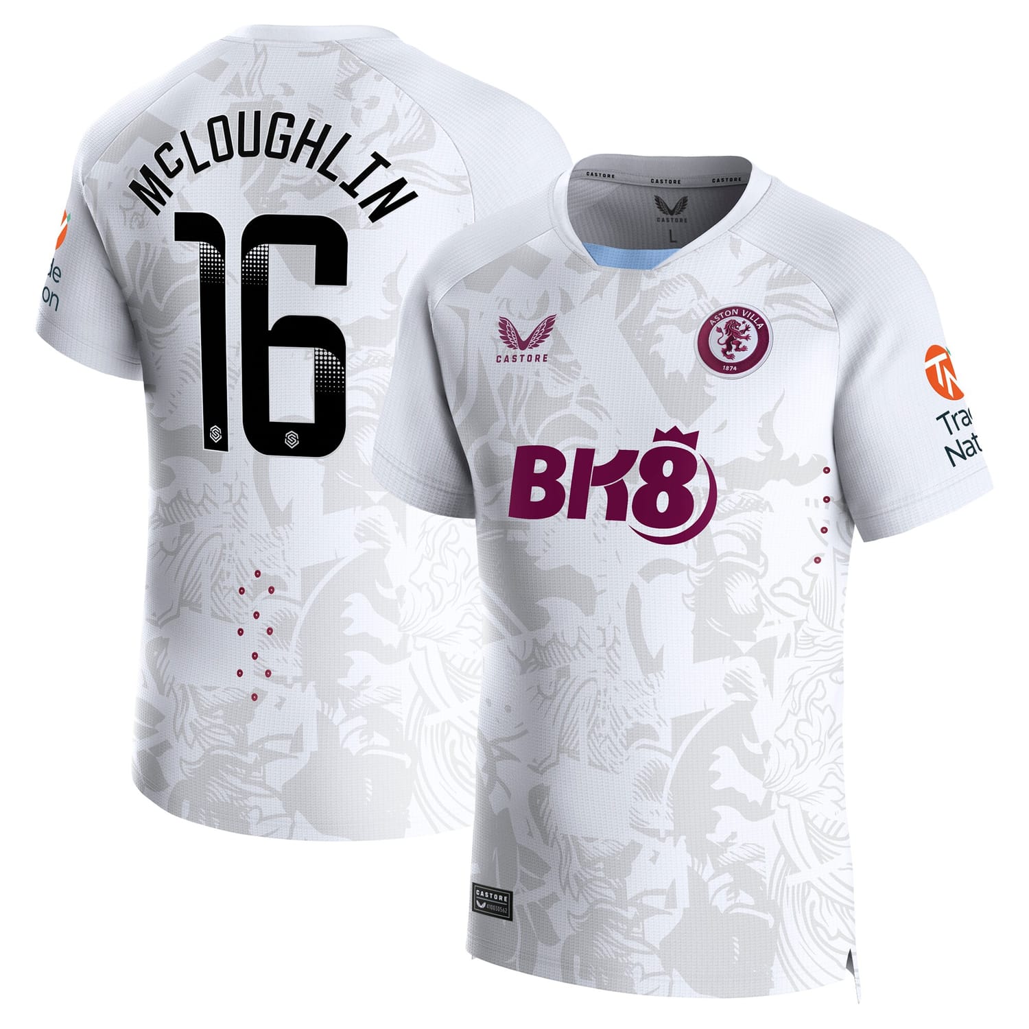 Premier League Aston Villa Away WSL Pro Jersey Shirt 2023-24 player Olivia McLoughlin 16 printing for Men