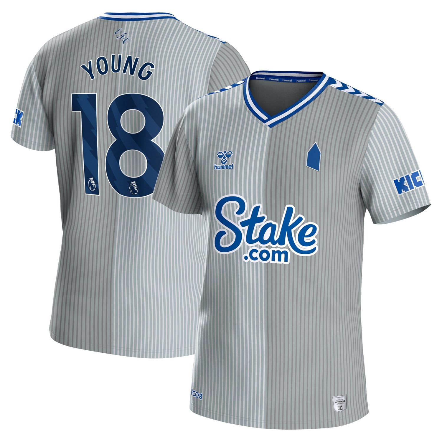 Premier League Everton Third Jersey Shirt 2023-24 player Ashley Young 18 printing for Men