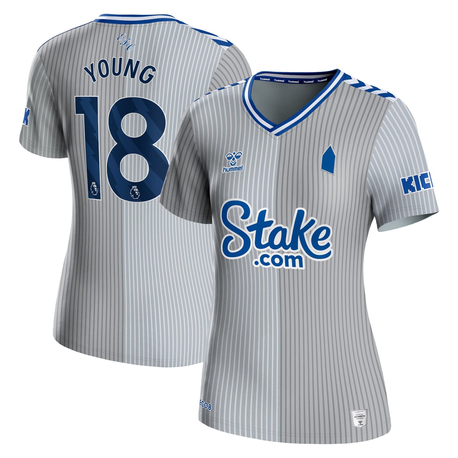 Premier League Everton Third Jersey Shirt 2023-24 player Ashley Young 18 printing for Women