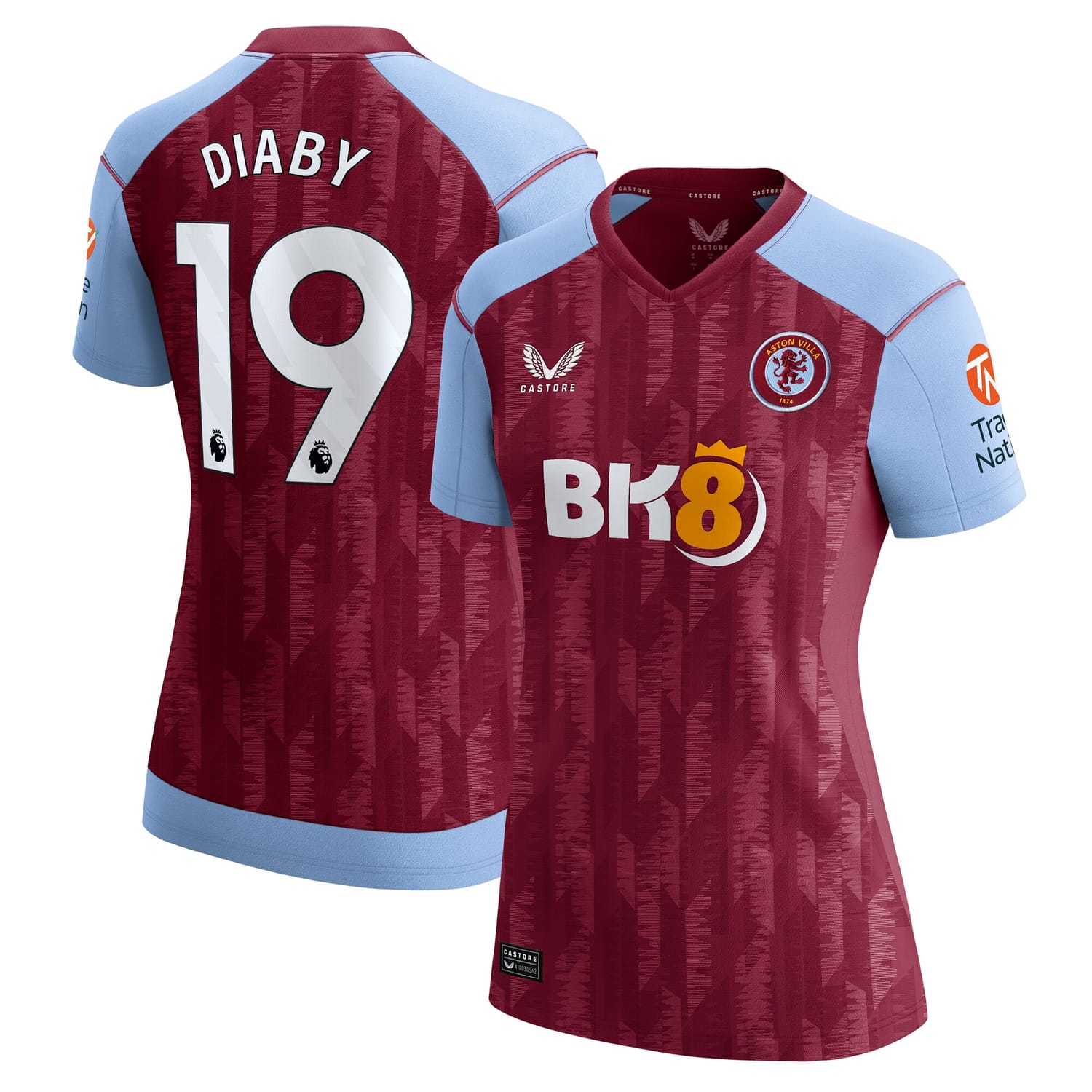 Premier League Aston Villa Home Jersey Shirt 2023-24 player Moussa Diaby 19 printing for Women